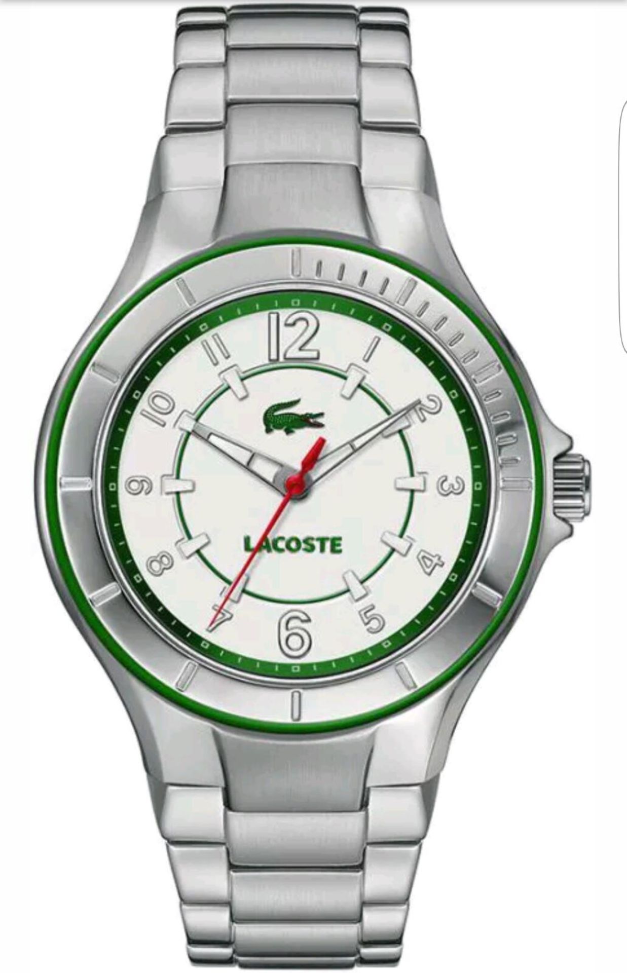 BRAND NEW LACOSTE LADIES ACAPULCO STAINLESS STEEL WATCH 2000814, COMPLETE WITH ORIGINAL BOX AND