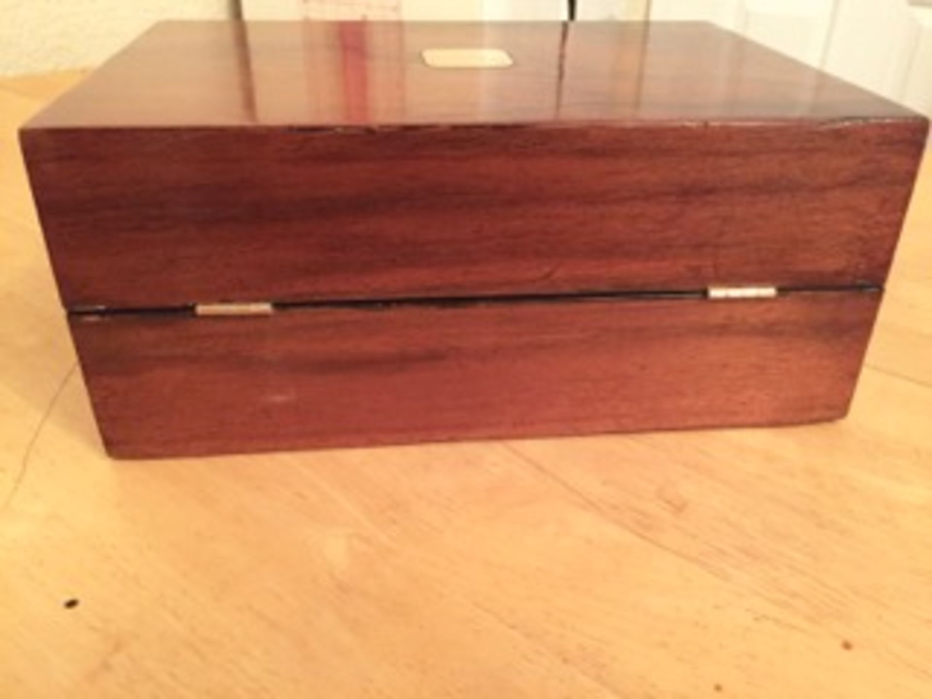 Victorian Walnut Writing Box - Image 3 of 7