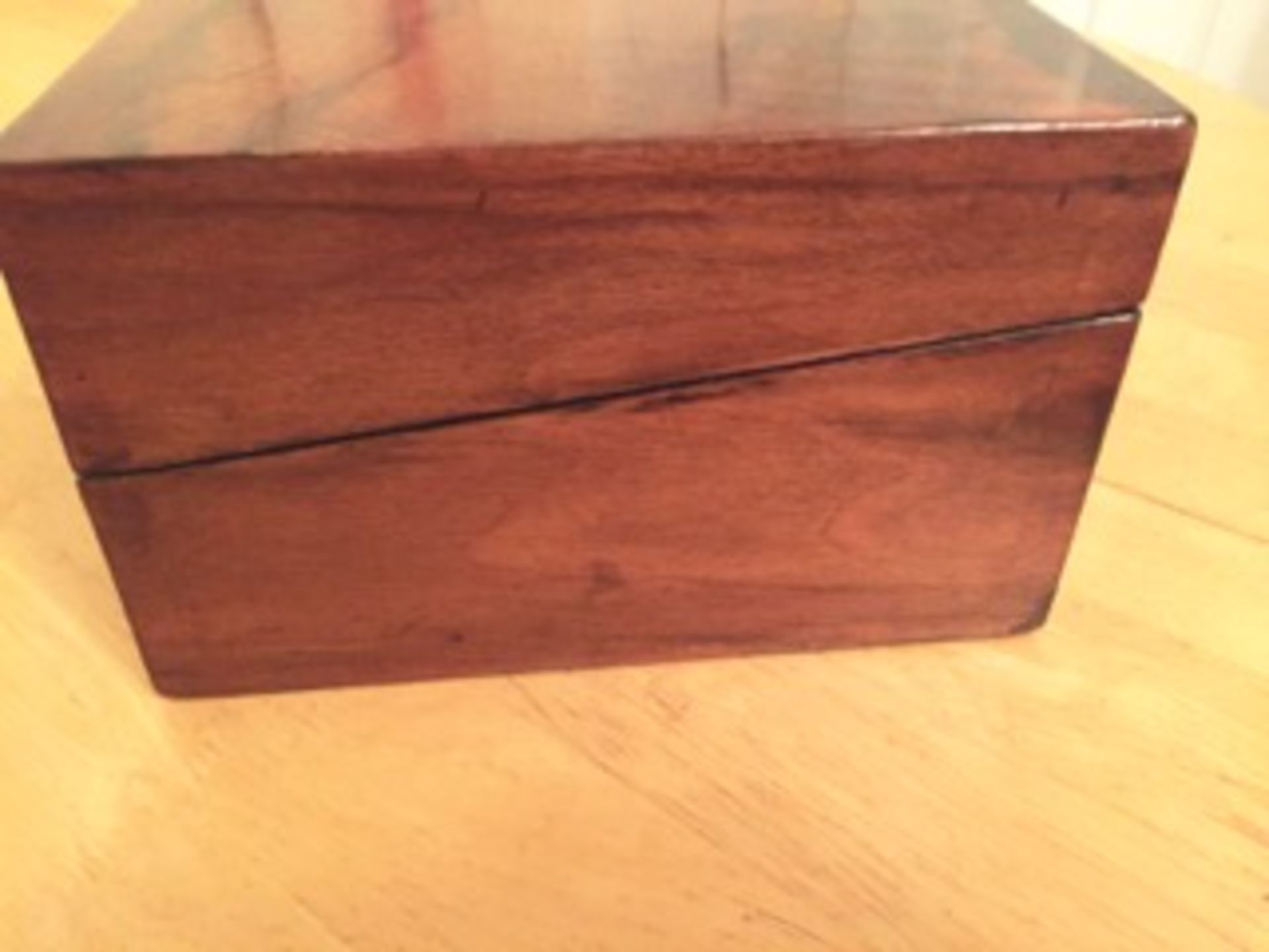 Victorian Walnut Writing Box - Image 2 of 7