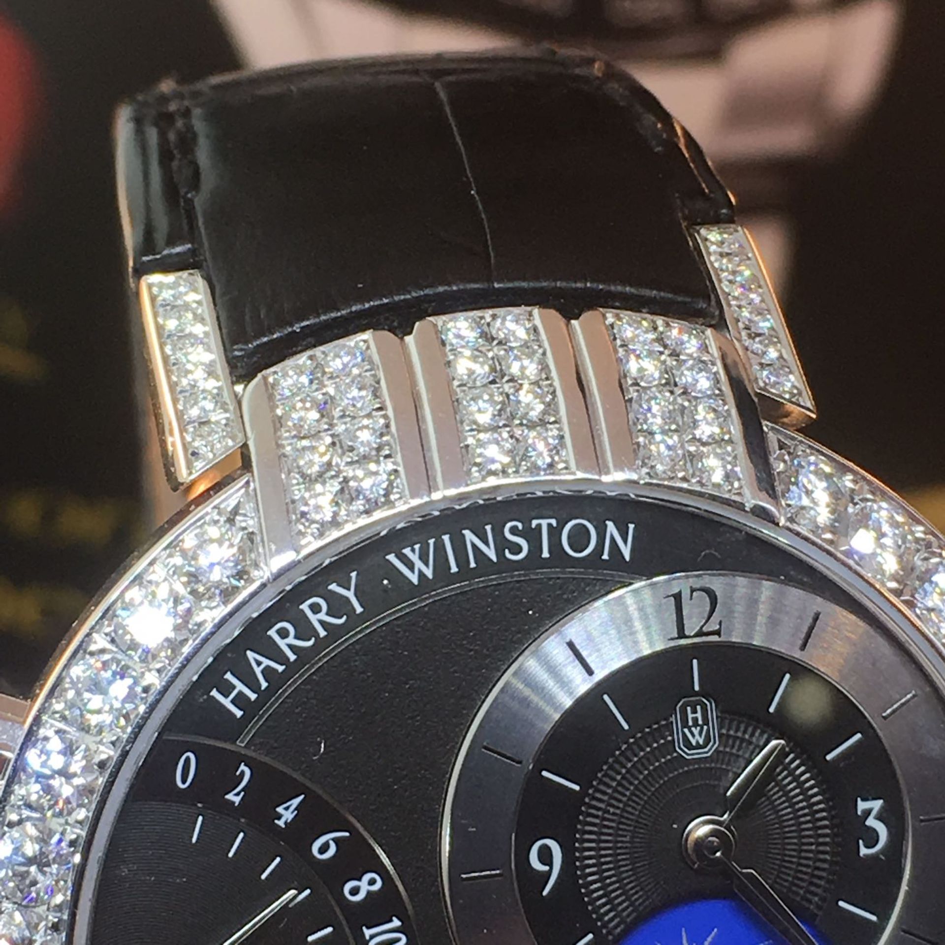 HARRY WINSTON Premier Excenter 18k White Gold Watch with box & papers - Image 5 of 9