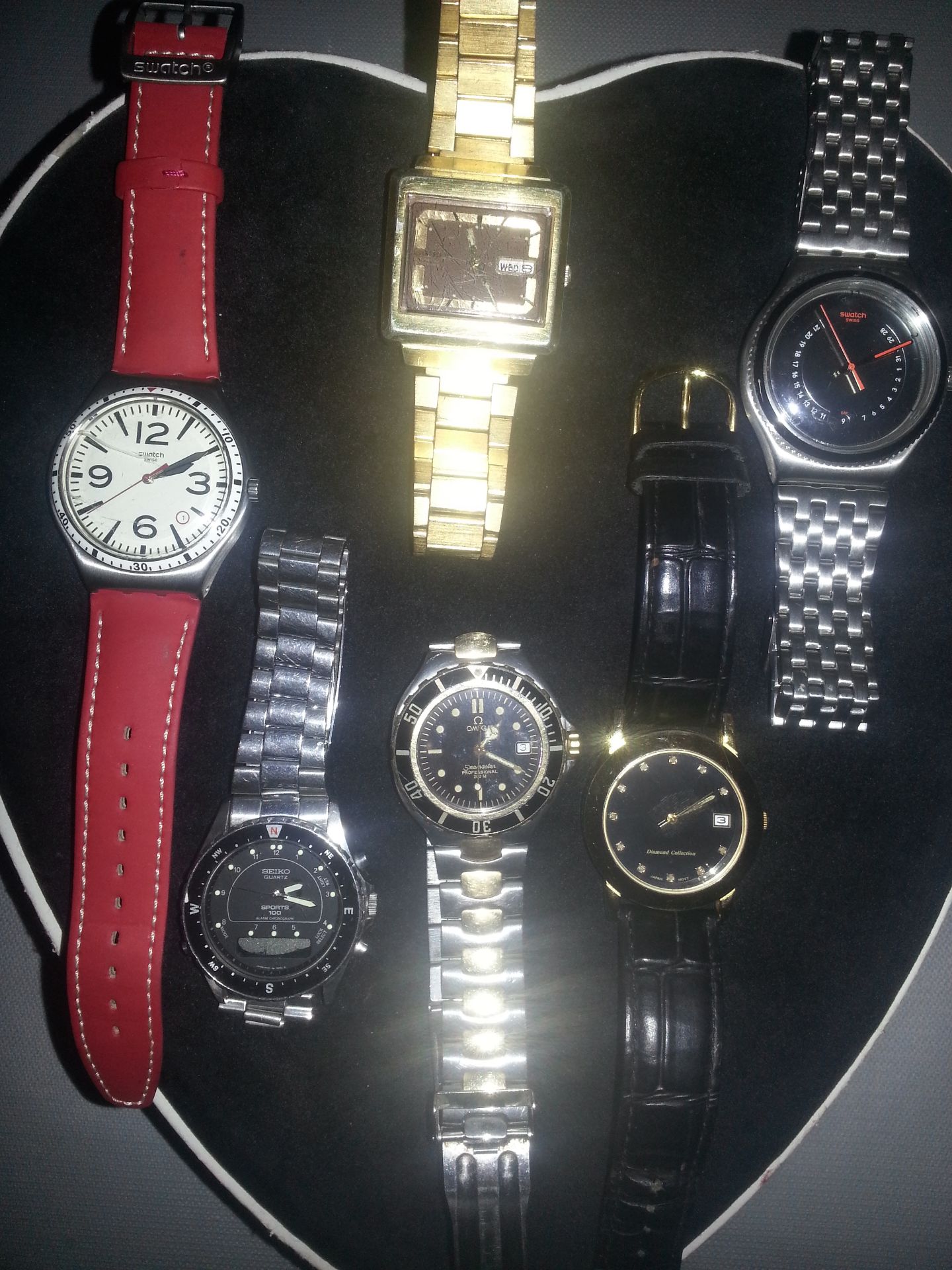 A collection of gents watches to include Omega Seamaster. .etc