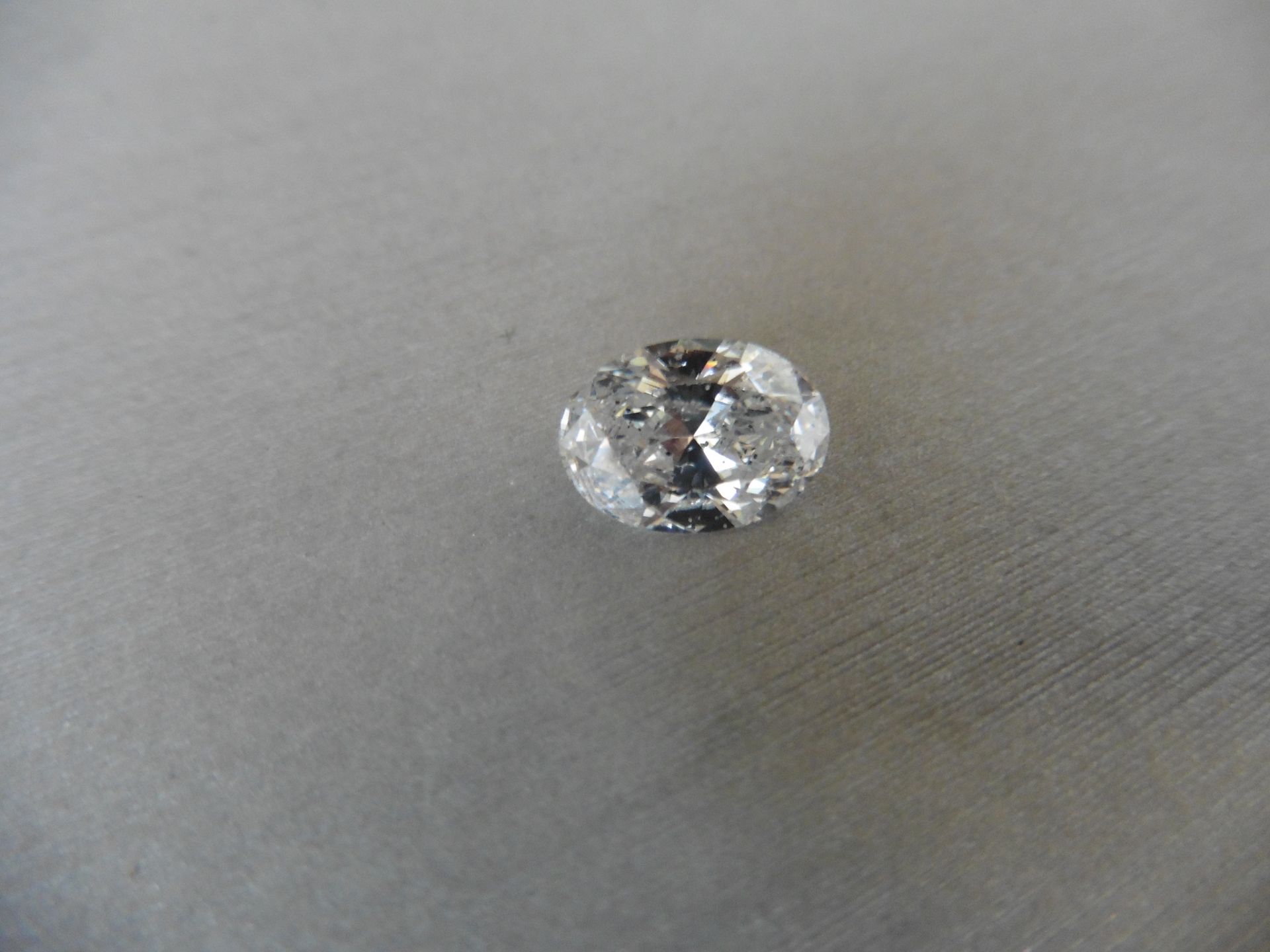 3.37ct loose oval cut diamond, E colour SI3 clarity. Ideal for ring mounting. Valued at £44000 - Bild 4 aus 4