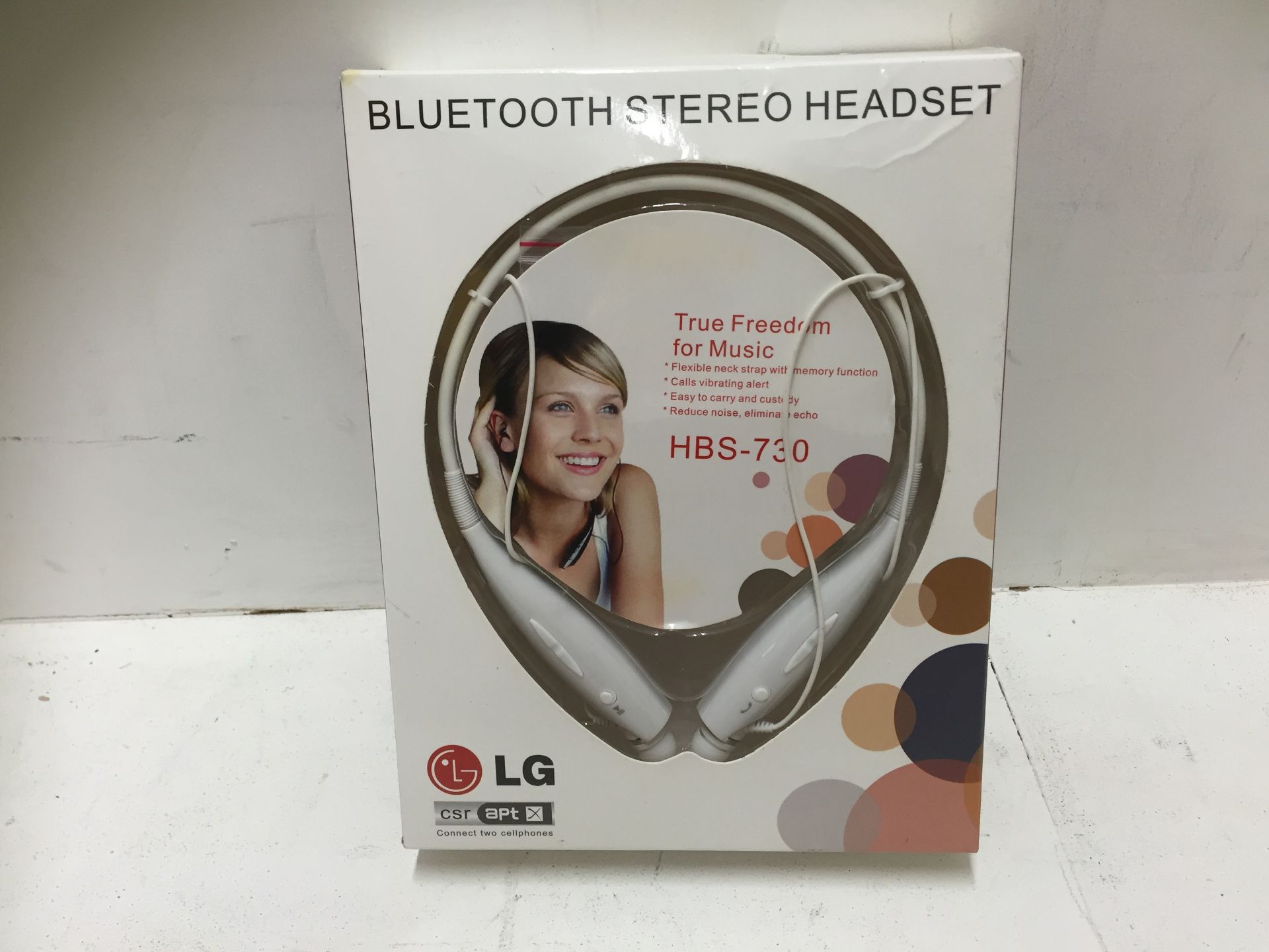 LG Bluetooth Headset- White_Boxed
