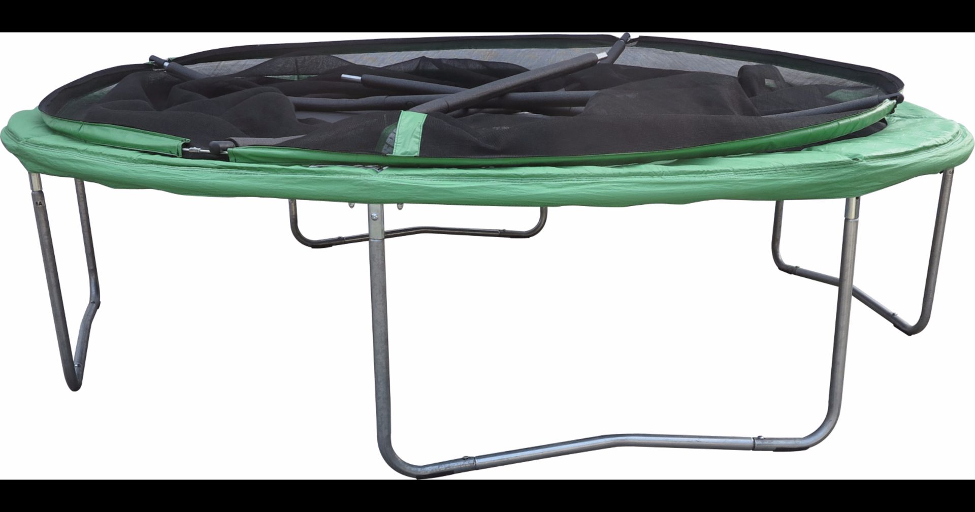 "Sportspower 10 ft Quad Lok Trampoline with Easi Store Enclosure and Flash Zone RRP_ Boxed_£194" - Image 2 of 3