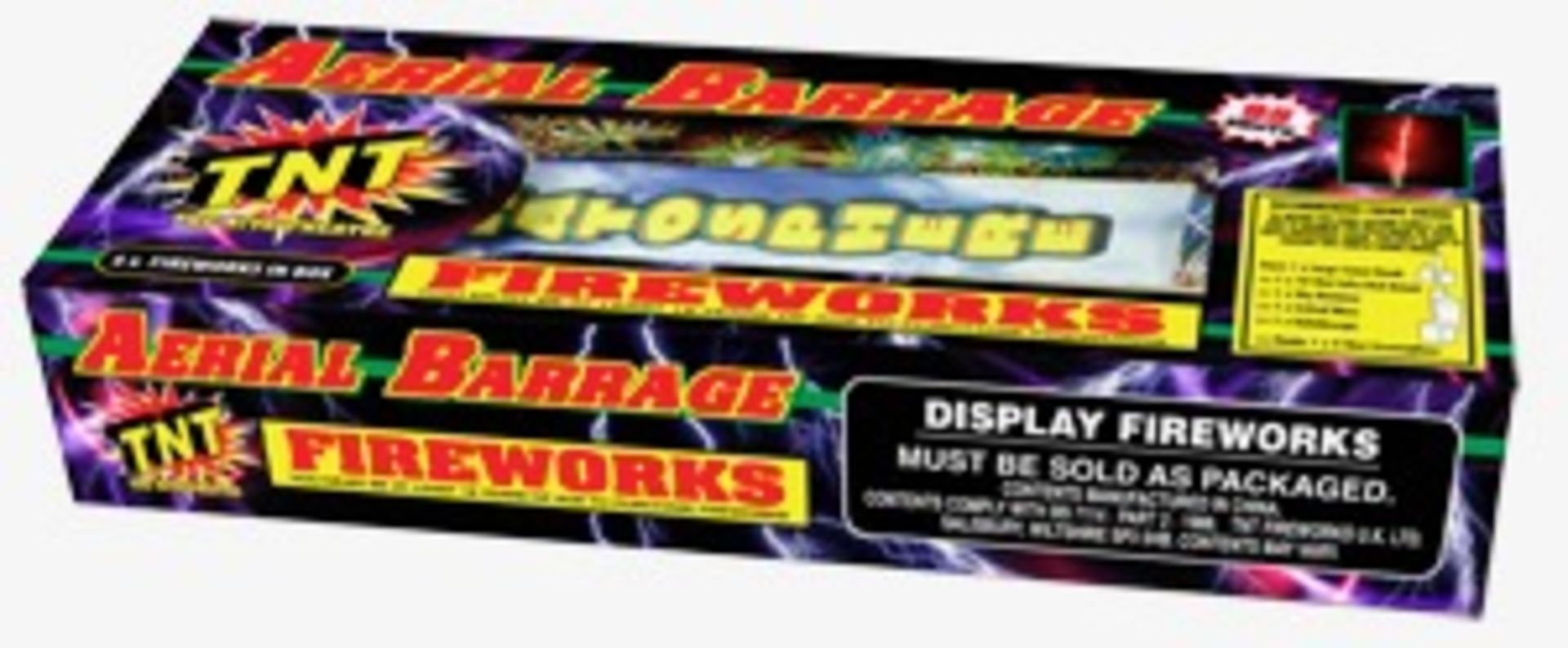 4 x TNT Fireworks - Aerial Barrage 95 Shot Selection Box. Includes 6 high quality fireworks. 1 x - Image 3 of 3