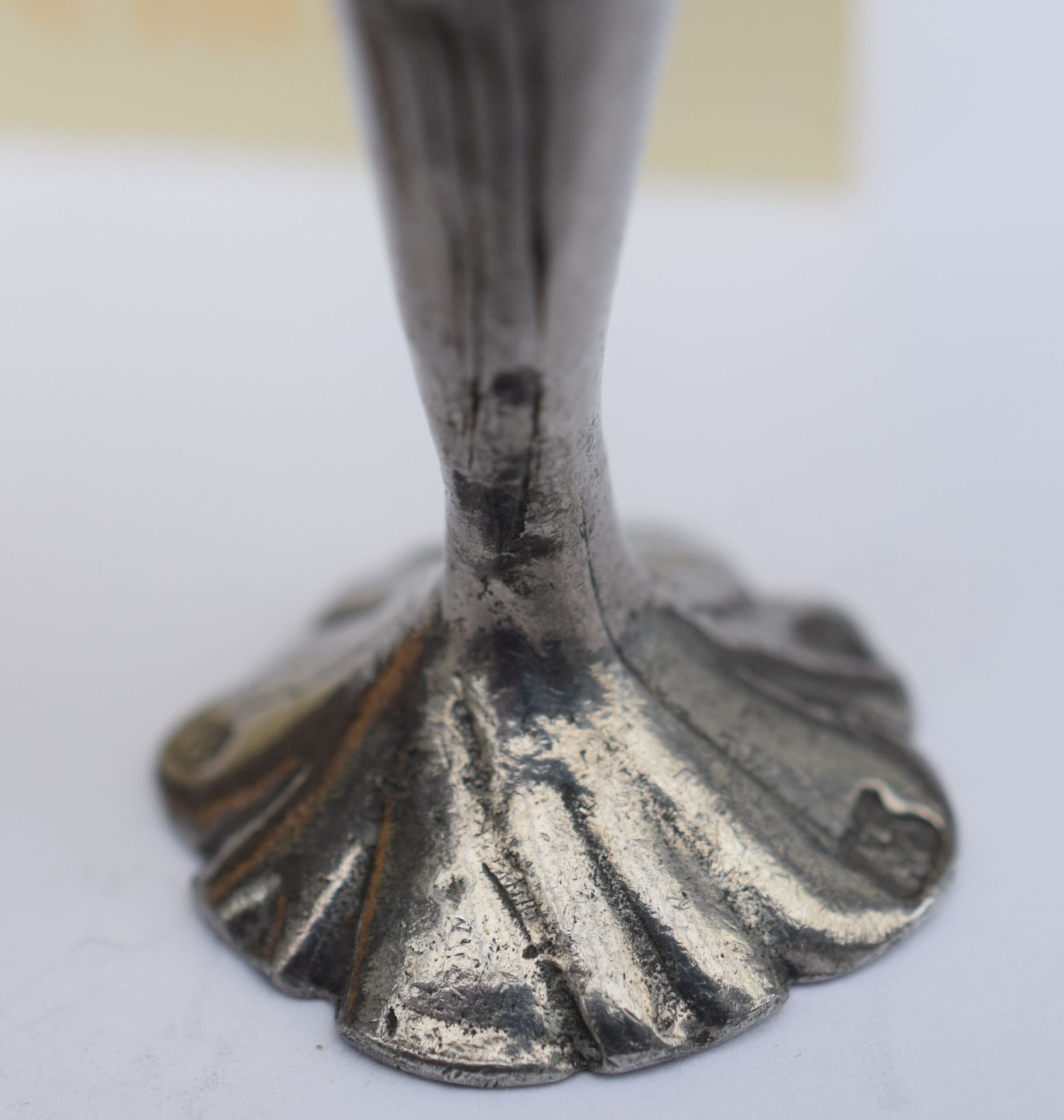 Pair Of Art Nouveau Pewter Stirrup Cup Style Items NO RESERVE - Image 5 of 6