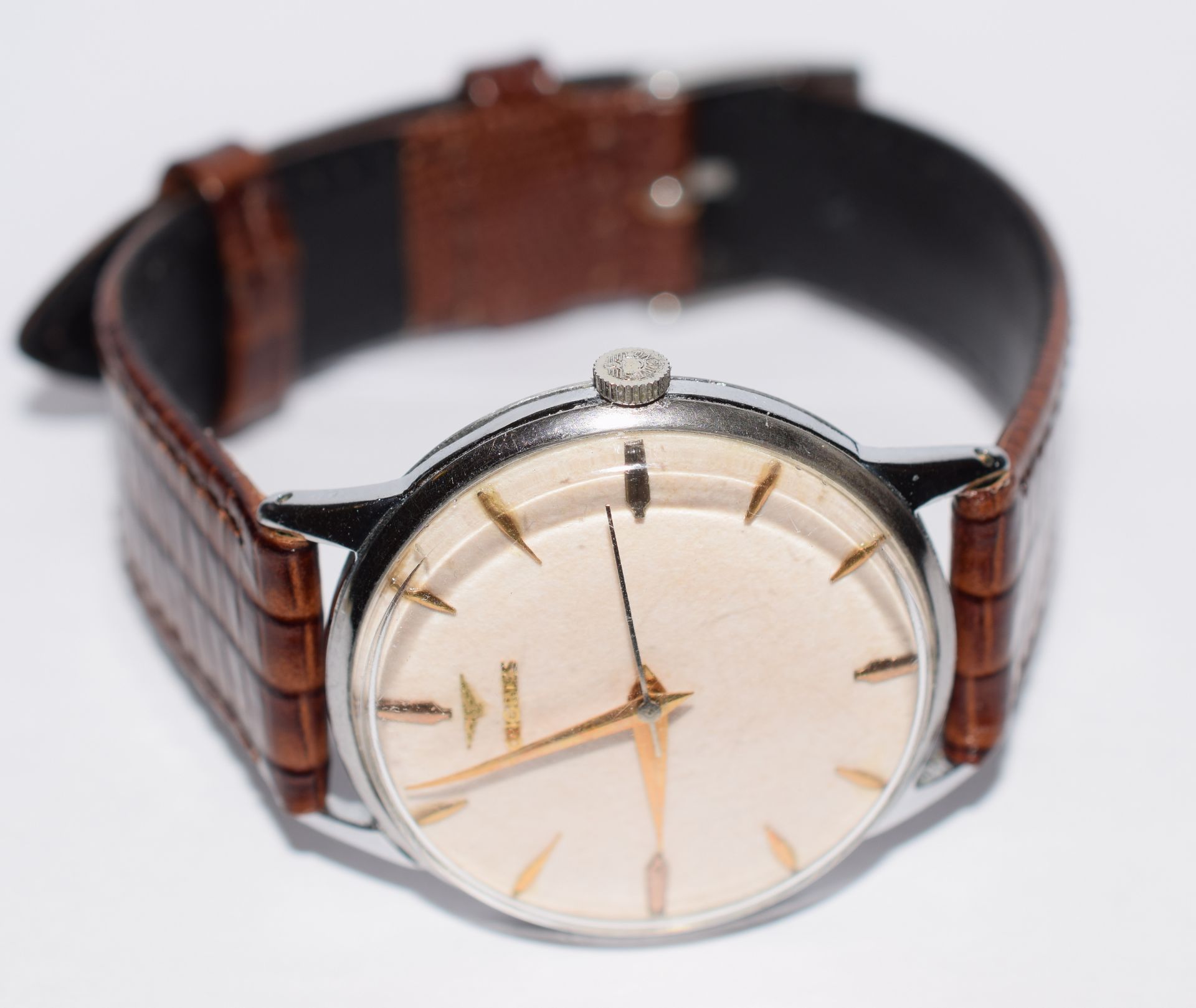 Longines Gentleman's Wristwatch On New Leather Strap - Image 6 of 6