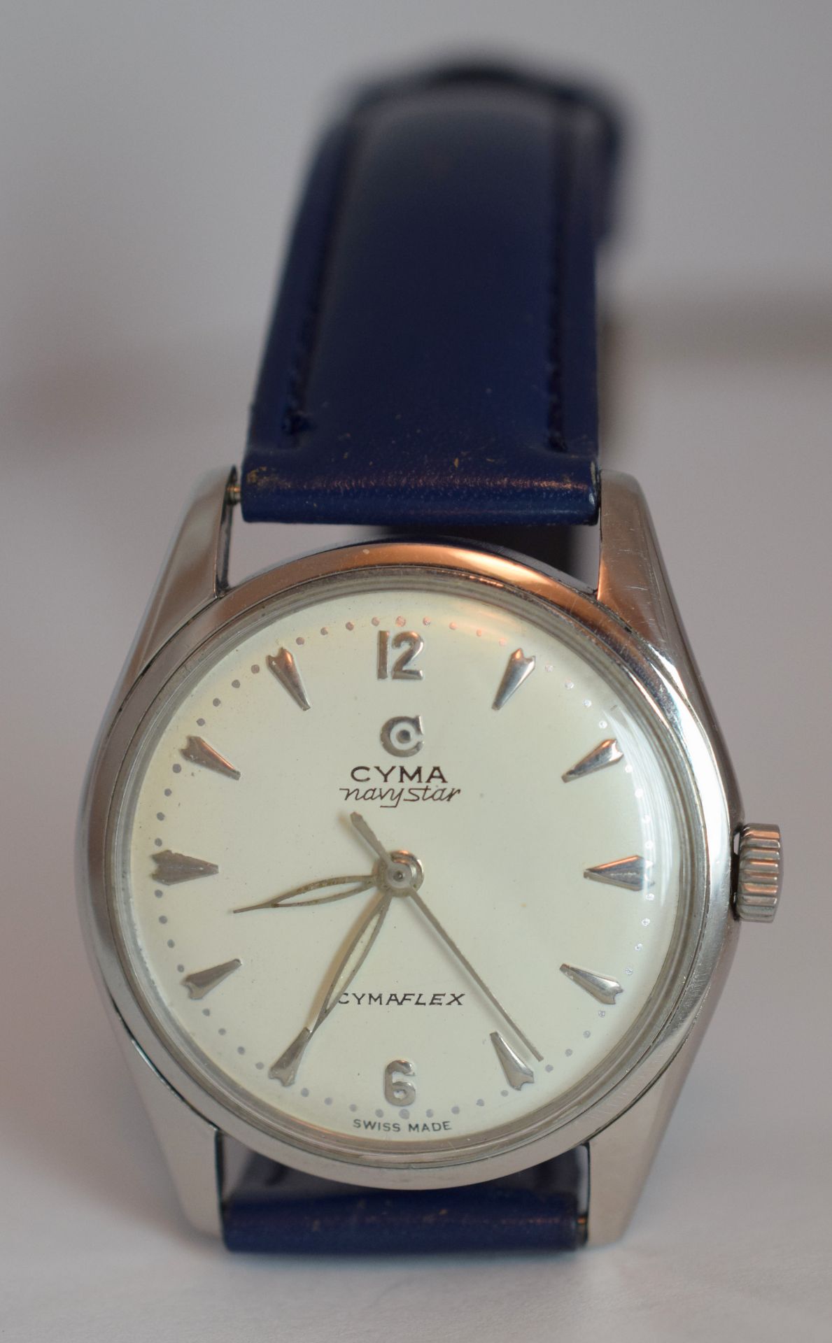 Vintage Cyma Cymaflex Navystar Gentleman's Manual Wind Wristwatch