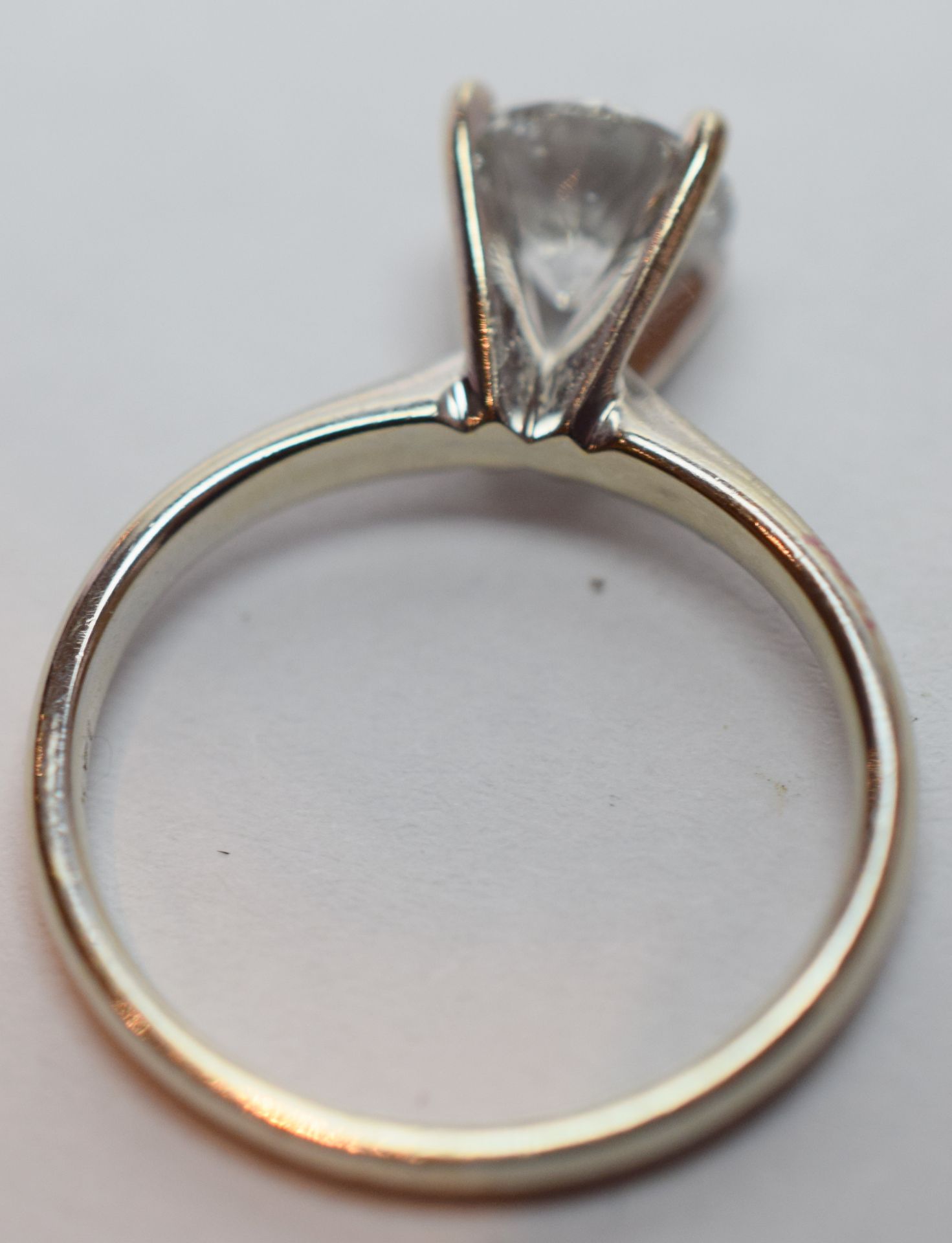 Diamond Solitaire Ring 1.12ct on 14kt White Gold RESERVE LOWERED - Image 3 of 6