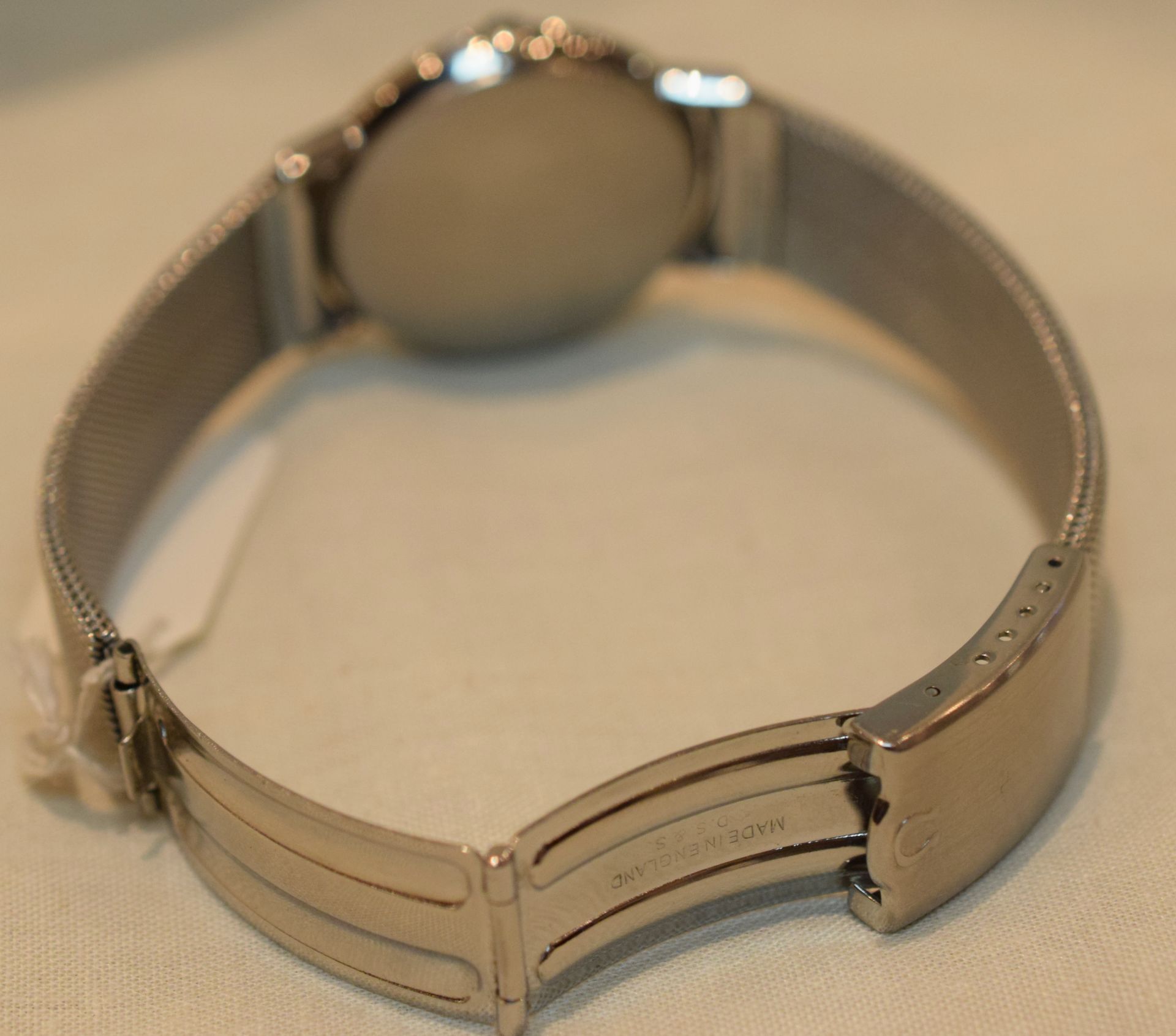 Omega Stainless Steel Case Geneve On Beautiful Milanese Bracelet c1960s/70s - Image 9 of 10