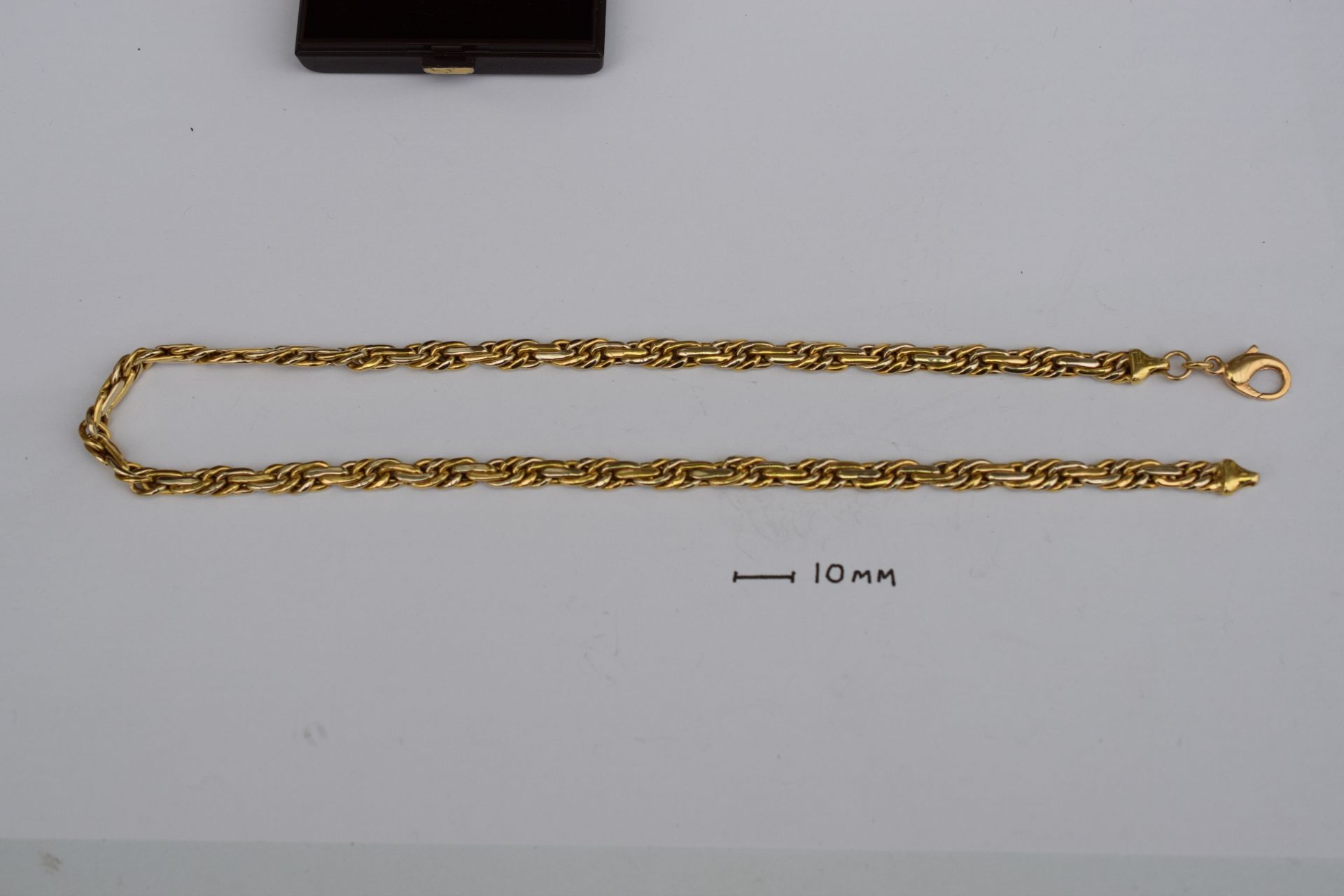 18ct Two Coloured Gold Italian Rope Style Necklace 27.9grms - Image 3 of 5