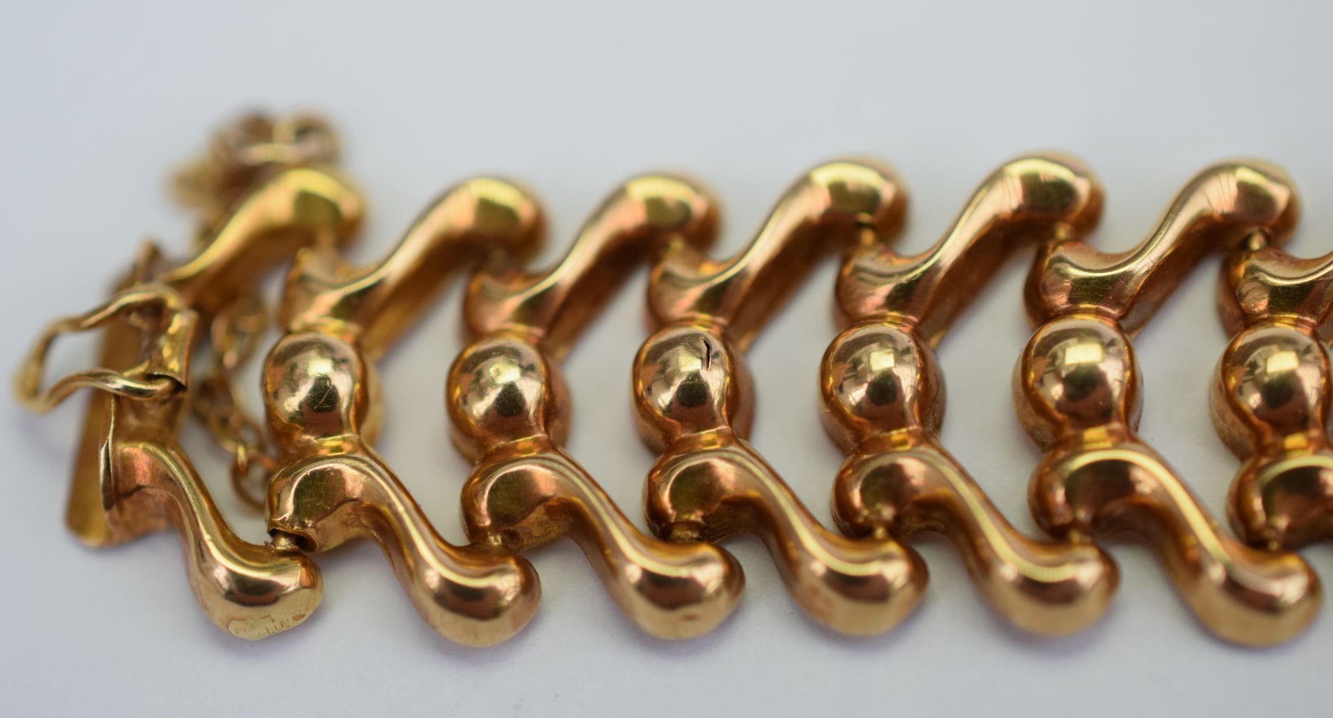 18ct Yellow Gold Italian Bracelet 26.5grms - Image 3 of 6