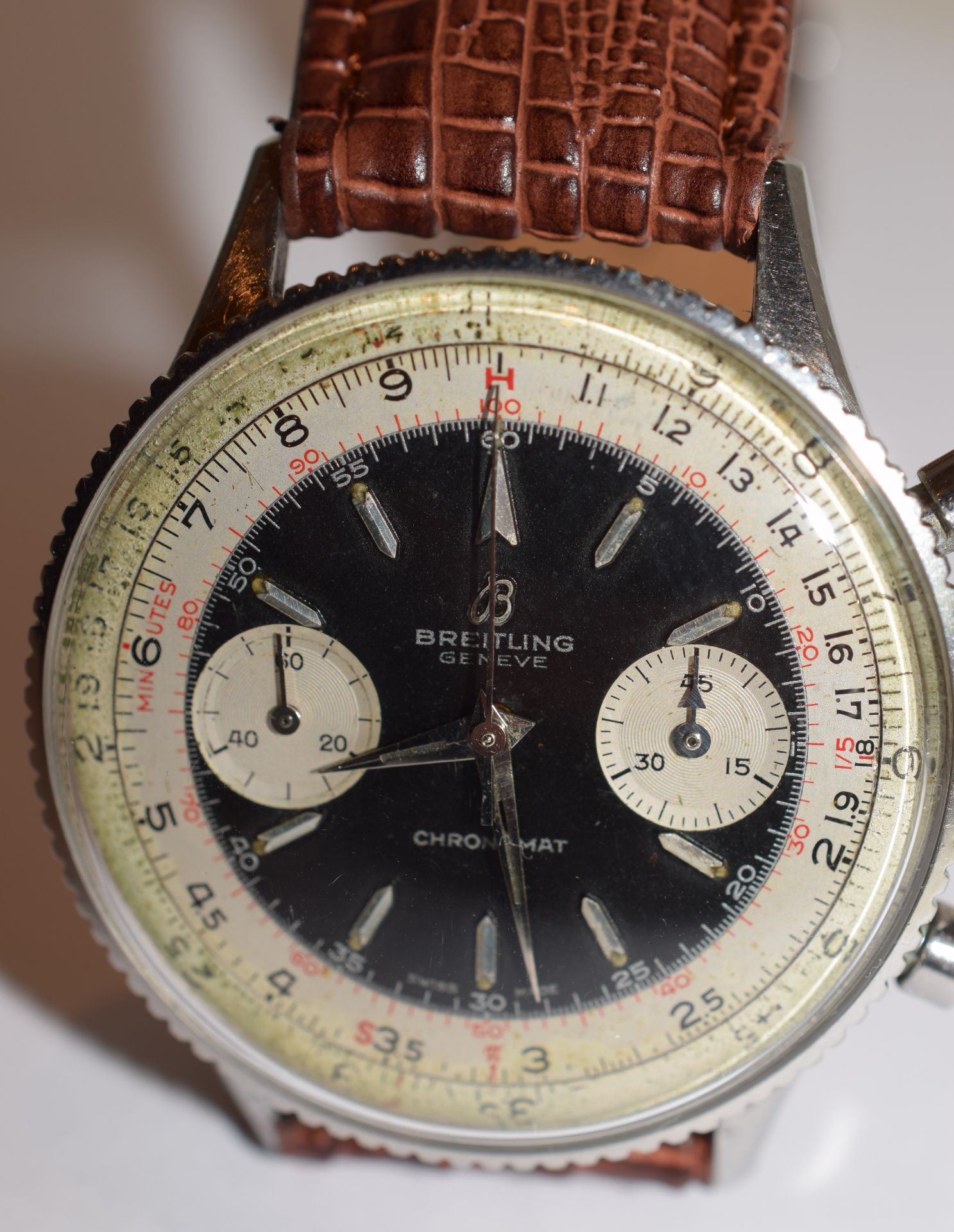 Rare Breitling Geneve Chronomat Chronograph