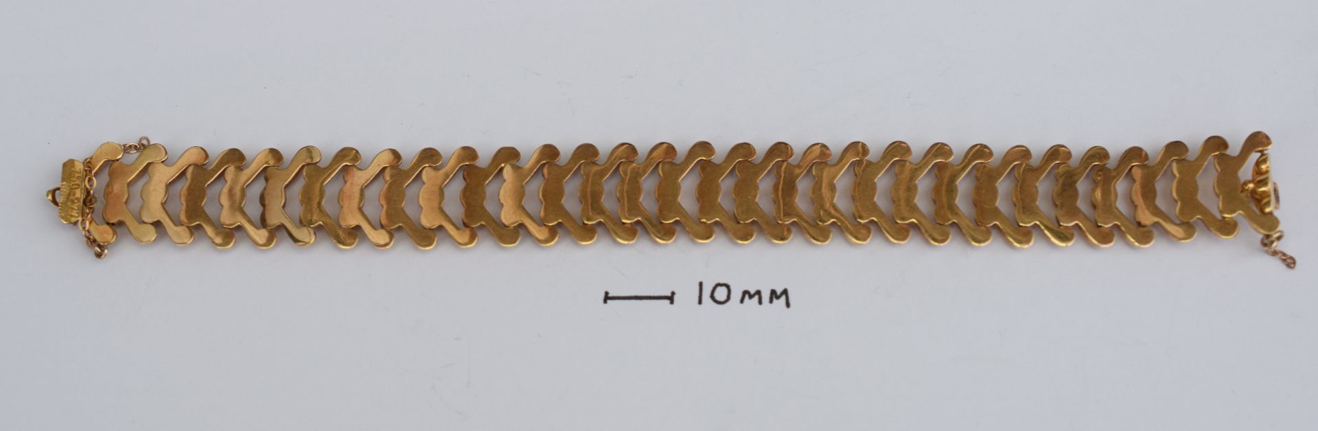 18ct Yellow Gold Italian Bracelet 26.5grms - Image 5 of 6