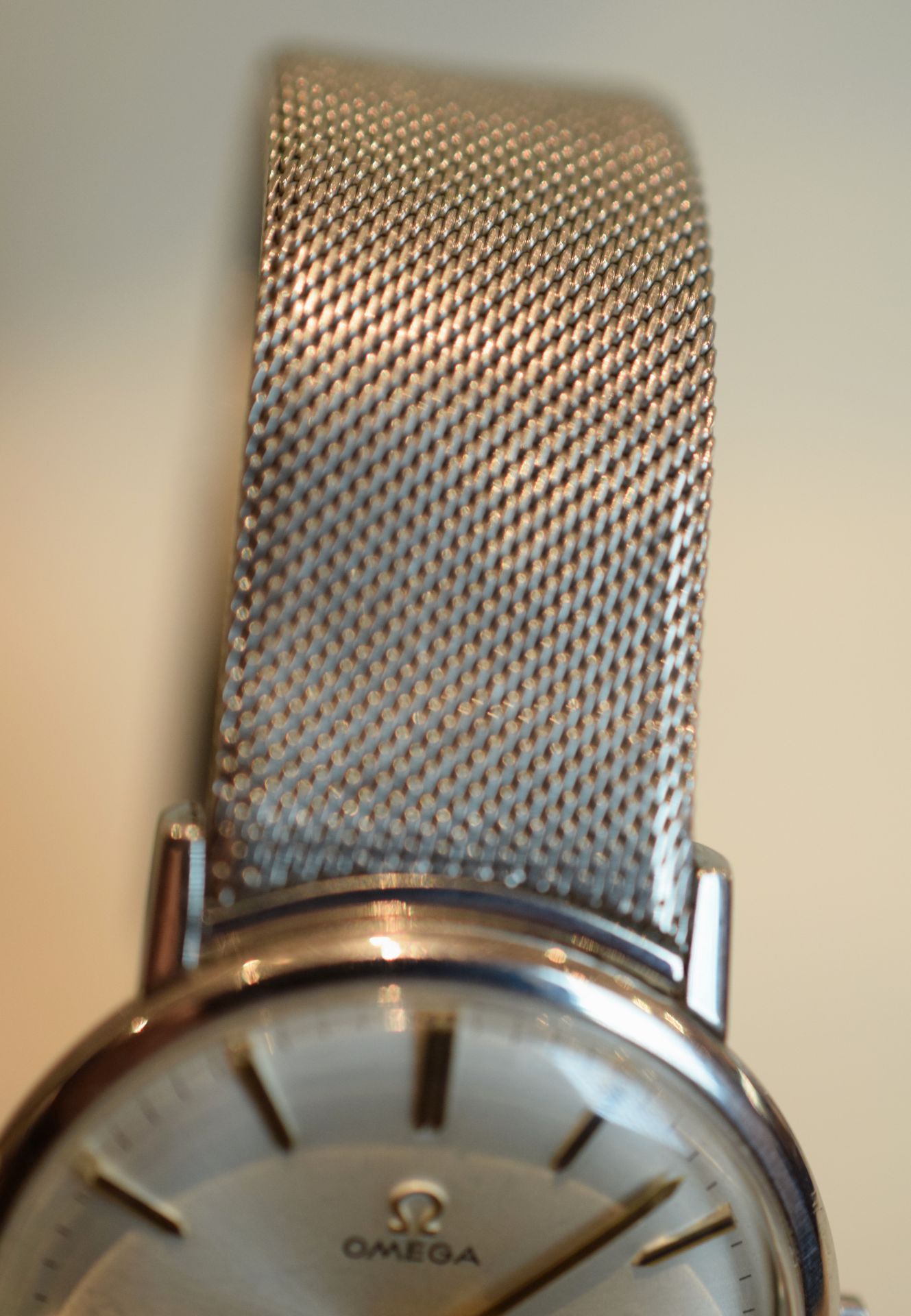 Omega Stainless Steel Case Geneve On Beautiful Milanese Bracelet c1960s/70s - Image 4 of 10