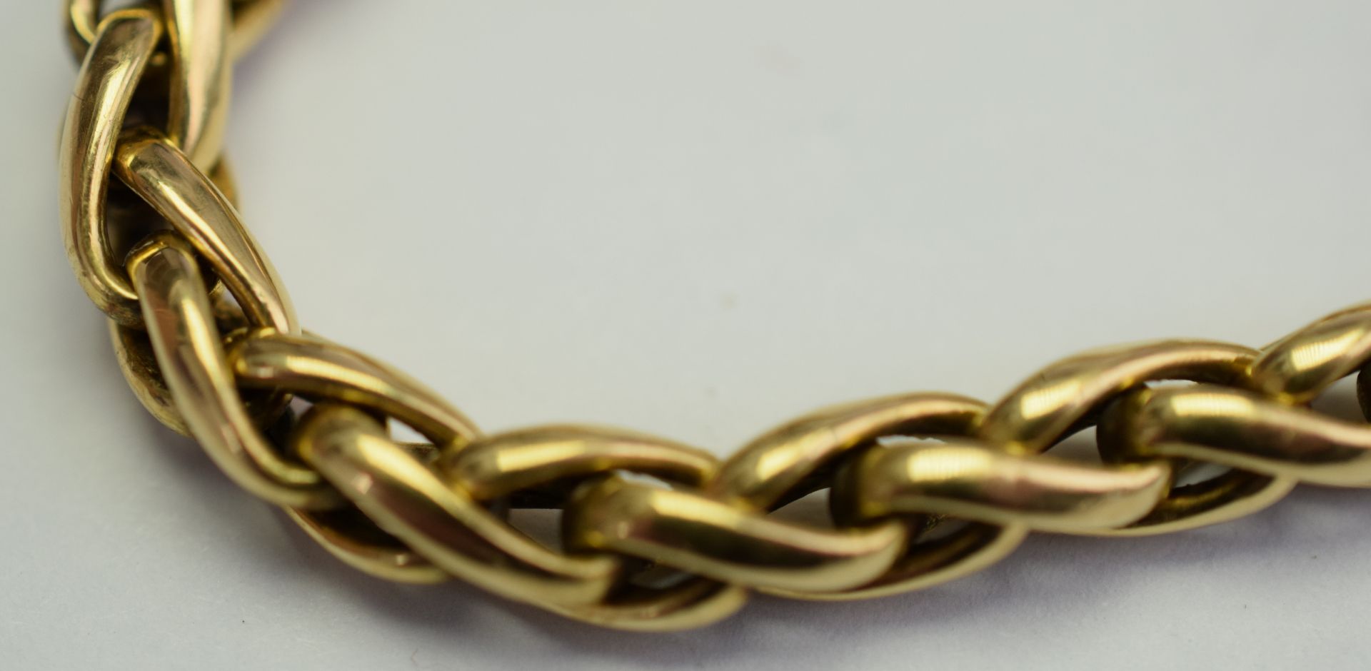 18ct Yellow Gold Italian Rope Style Bracelet 14.2grms - Image 4 of 5