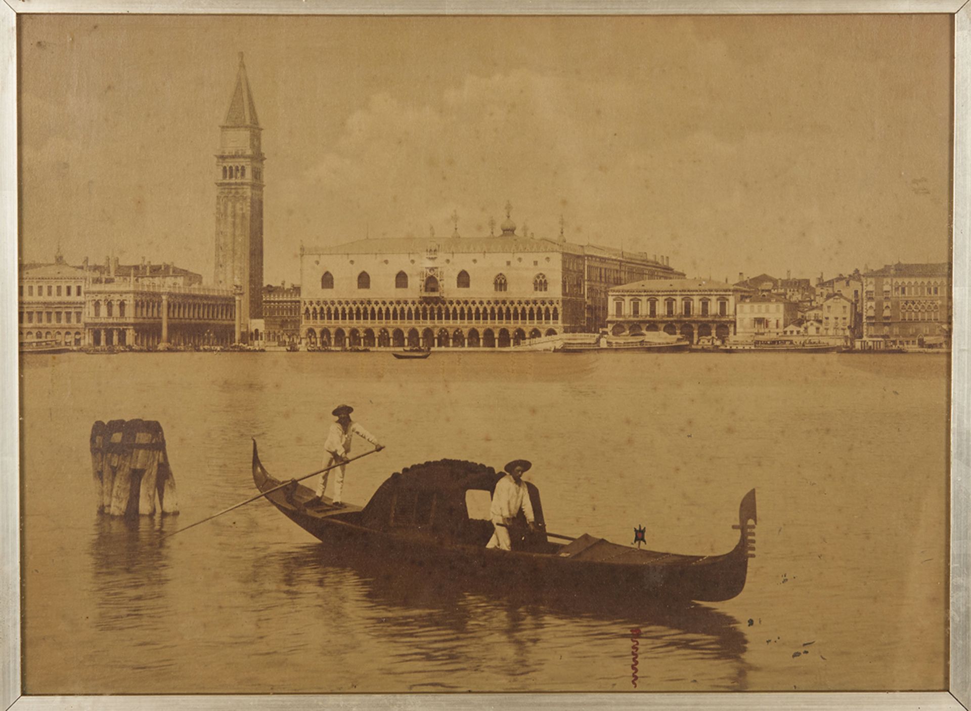 ANTIQUE PHOTOGRAPH, DOGE PALACE VENICE, 19TH CENTURY - Image 2 of 5