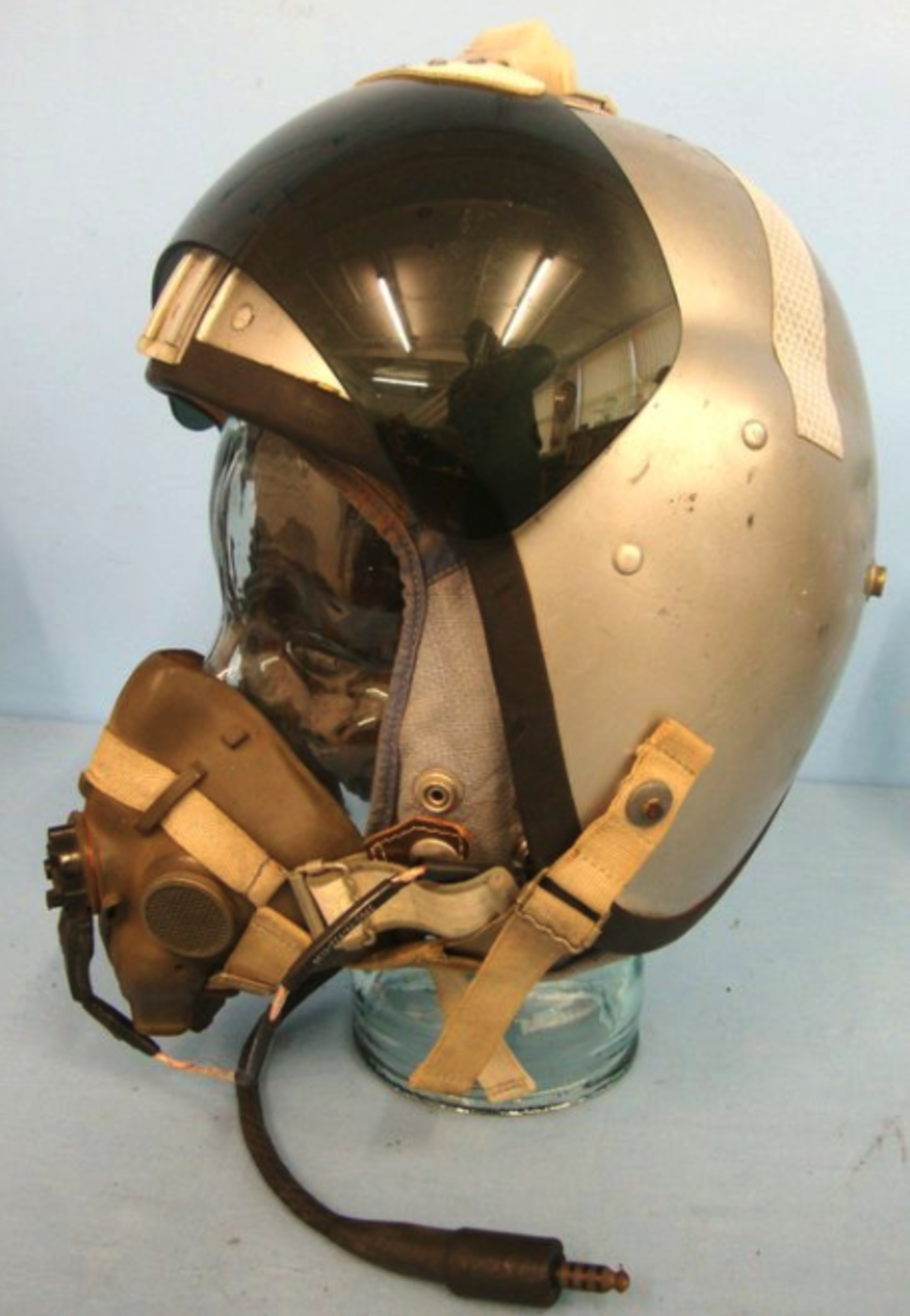 British RAF Bone Dome MK1A ‘Fast Jet’ Pilot's Helmet System, With G Type Cloth Helmet Liner (Wired) - Image 2 of 3