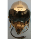 British RAF Bone Dome MK1A ‘Fast Jet’ Pilot's Helmet System, With G Type Cloth Helmet Liner (Wired)