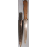 German (Personalised) WW2 Fighting/Trench Knife & Scabbard