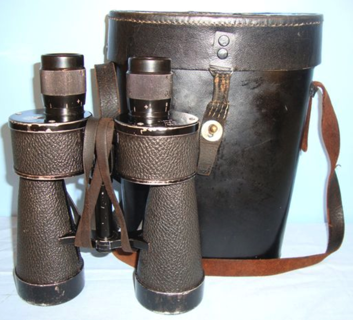 WW2, Nazi German 7 X 50 Magnification, Kriegsmarine Binoculars By 'beh' Ernst Leitz, Wetzlar