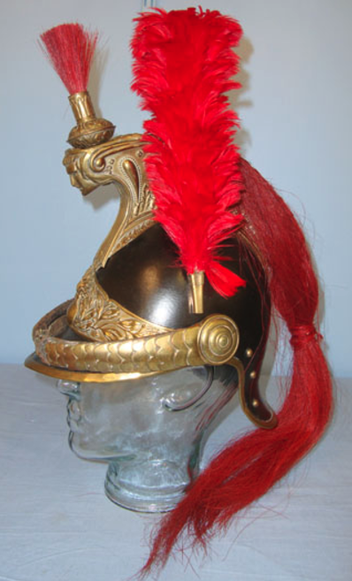 French 1800's Third Republic Era Model 1876 Cuirassier Cavalry Regiment Helmet By Alexis Godillot