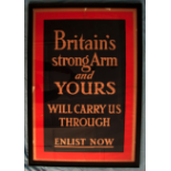 Original Framed WW1 1914 British Government Parliamentary Recruiting Committee Recruitment Poster