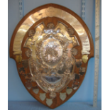 1907-1986 Military Chatham & District United Services Football League Winners Shield Plaque