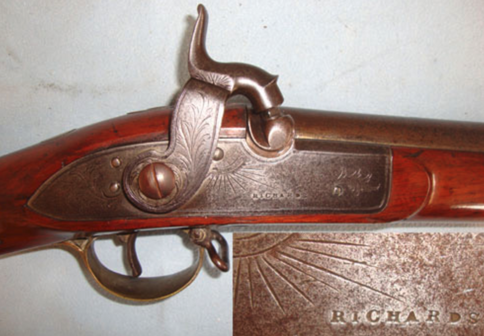 SUPERB, Early 1800’s Thomas Richards Bristol, British Officer's Percussion .750 Smooth Bore Musket - Image 3 of 3