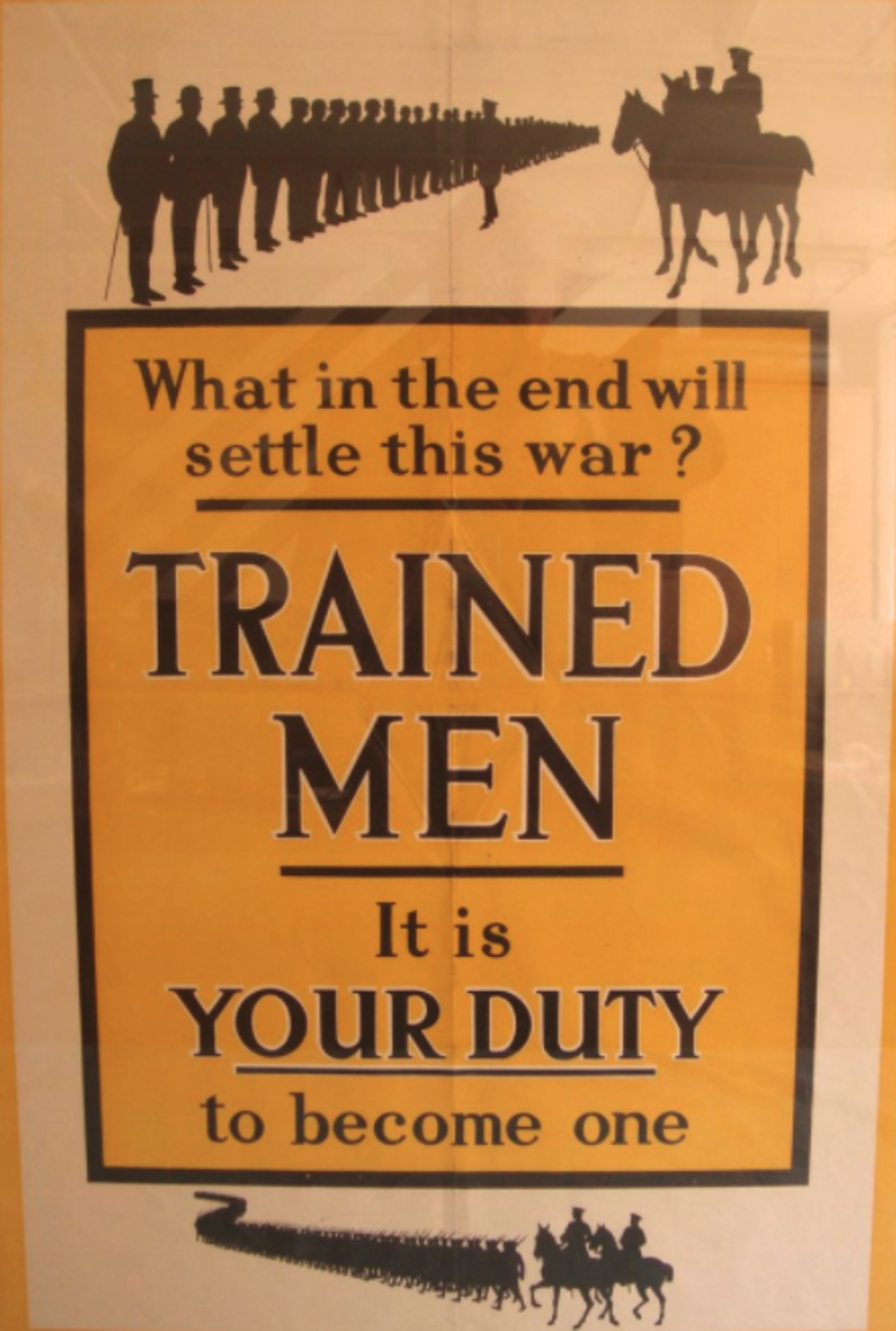 Original Framed WW1 British Government Parliamentary Recruiting Committee Recruitment Poster - Image 2 of 3