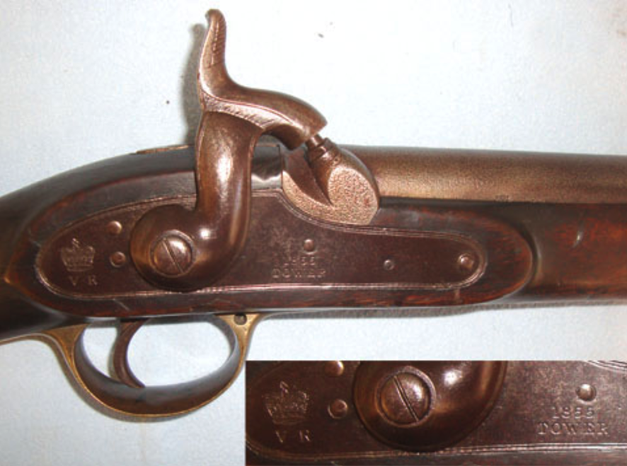 1855 Dated Enfield Tower .650” Carbine Calibre Constabulary Percussion Police Musket - Image 3 of 3