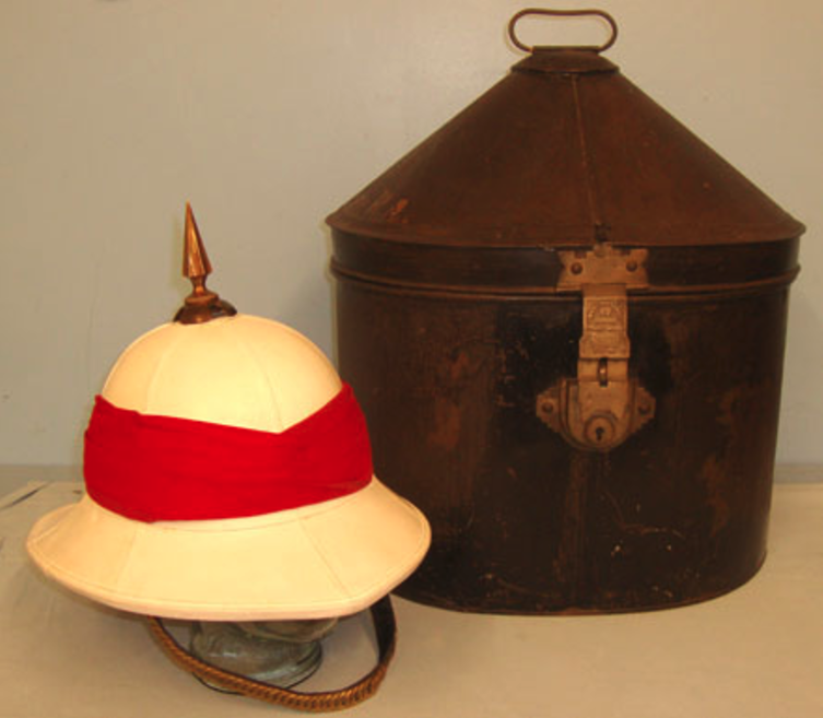 Inter War British Overseas Colonial Service Tropical Solar Topee Helmet By Hobson & Sons London