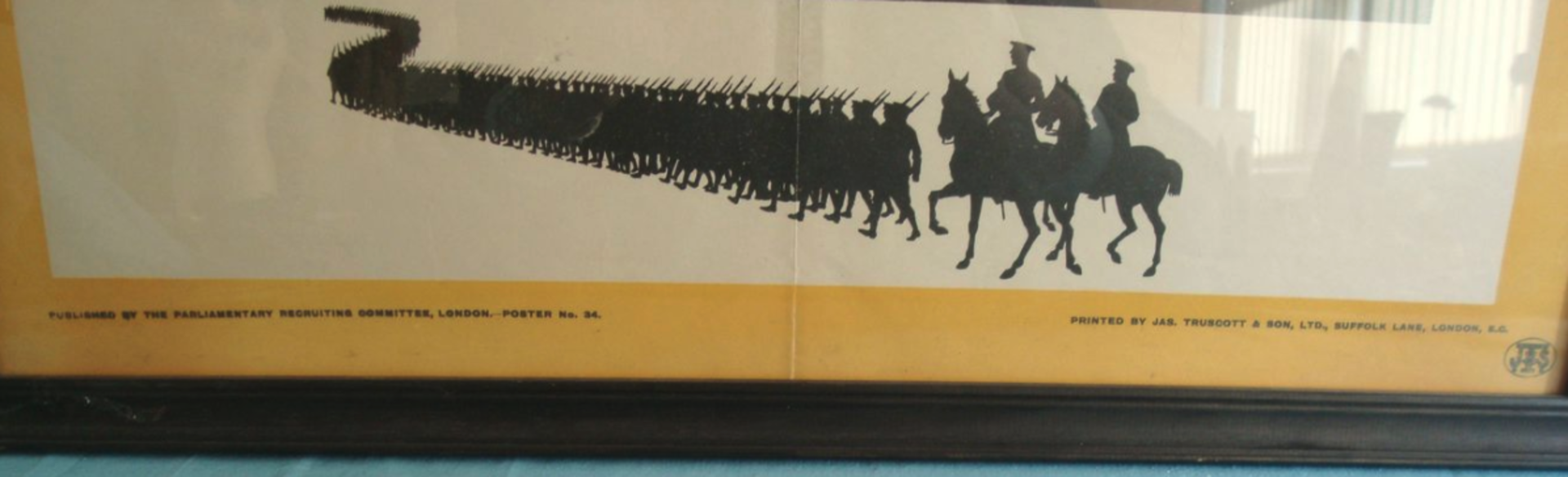 Original Framed WW1 British Government Parliamentary Recruiting Committee Recruitment Poster - Image 3 of 3