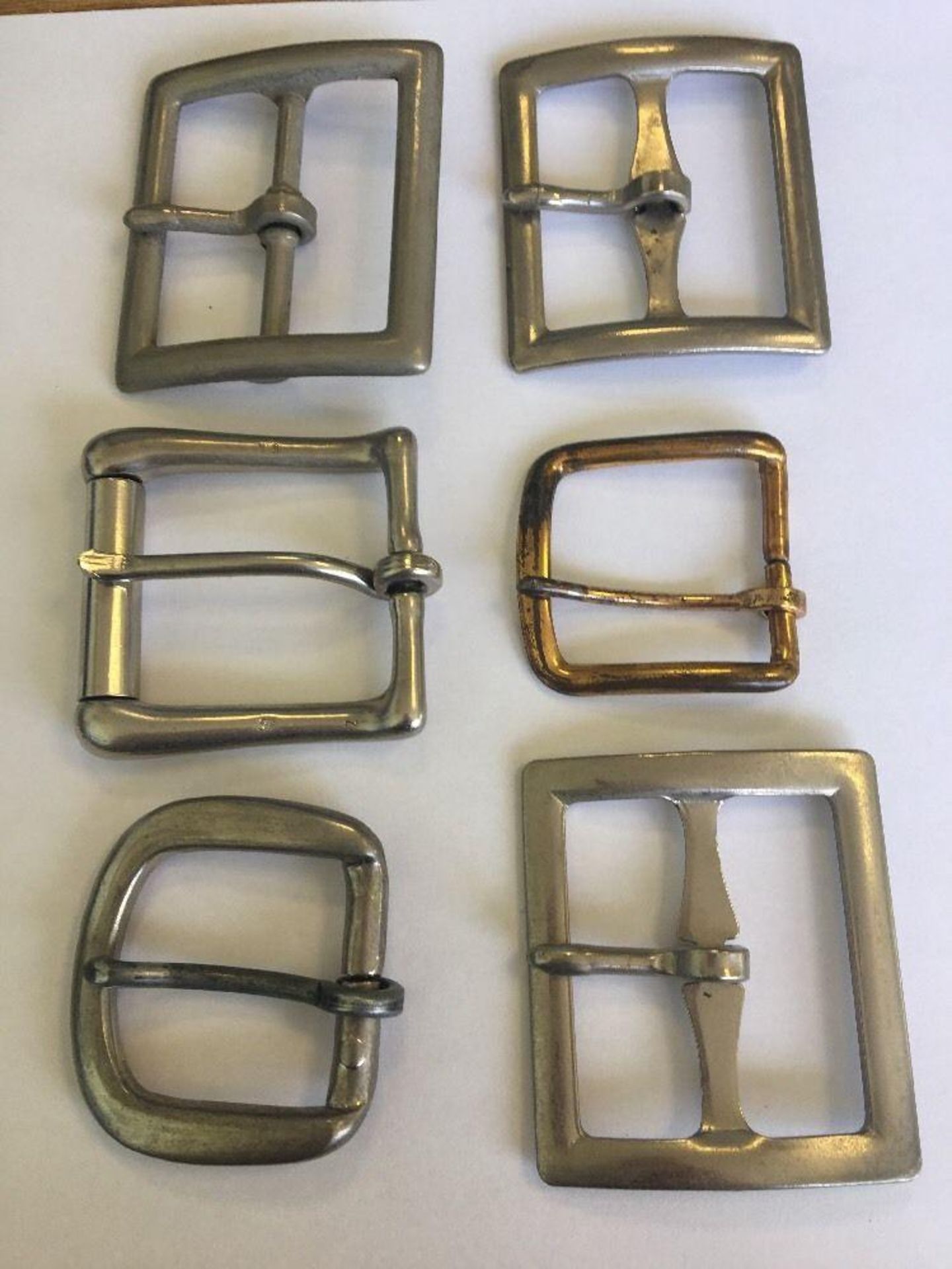 Group of metal buckles
