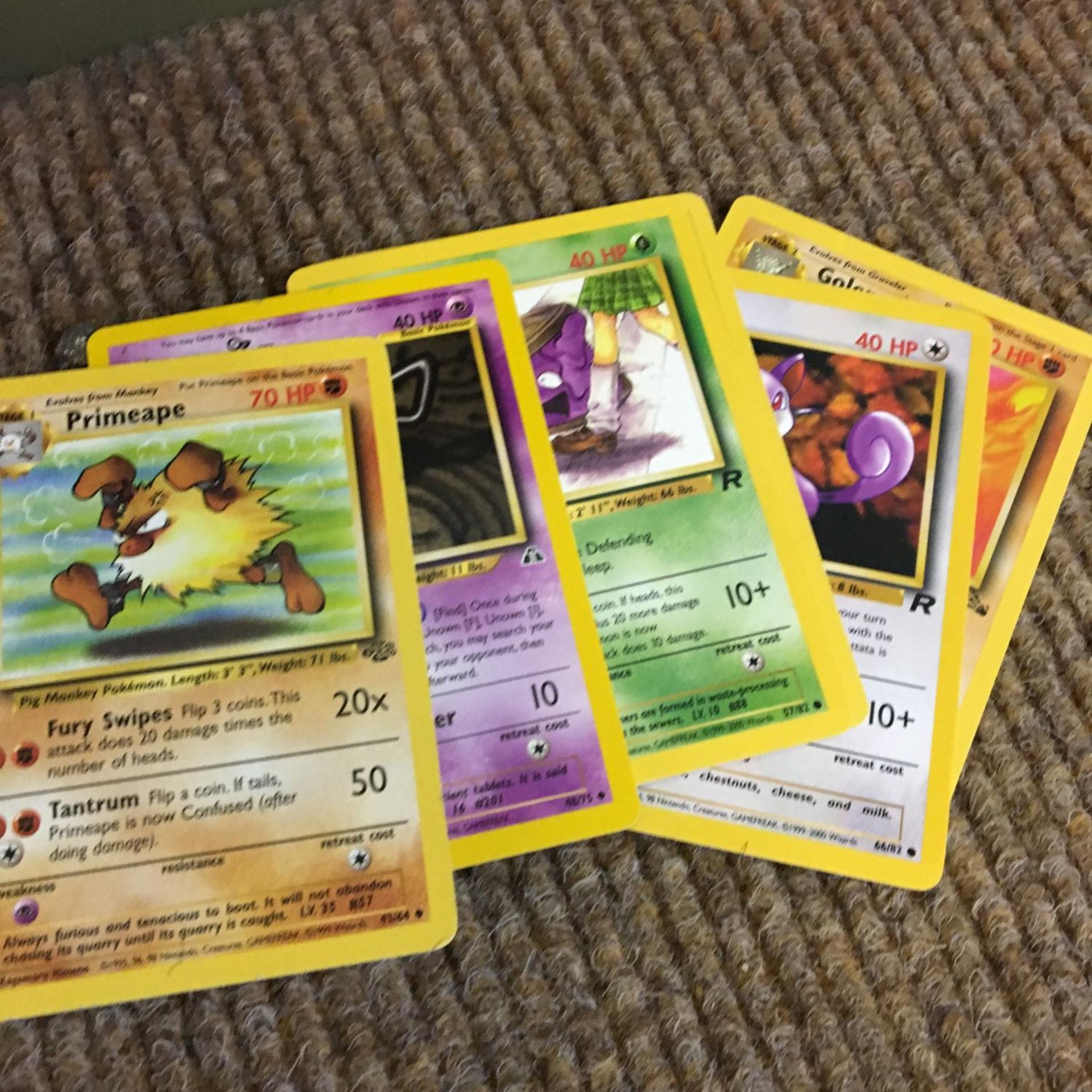 Group of Pokemon Cards