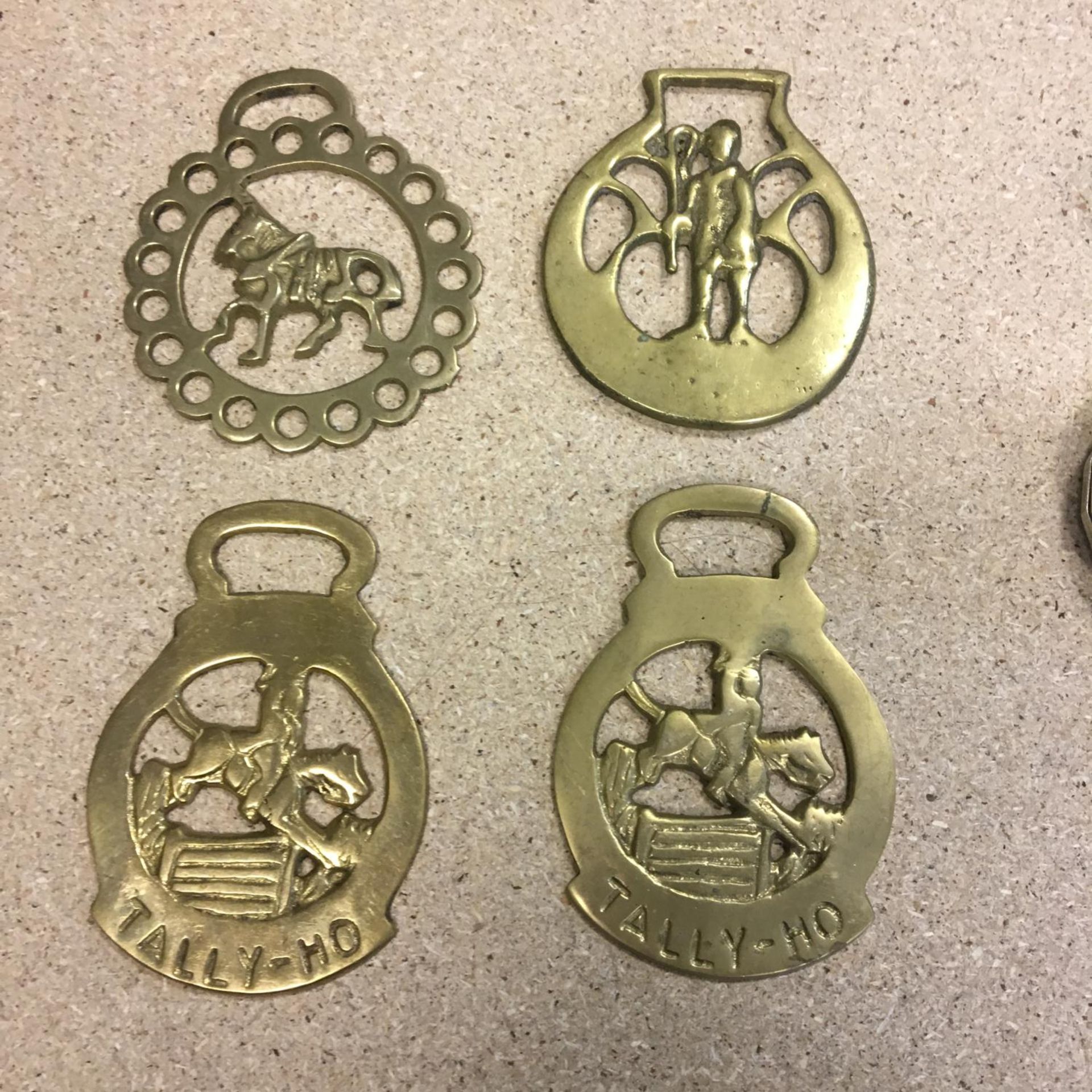 Group of 4 Horse Brasses