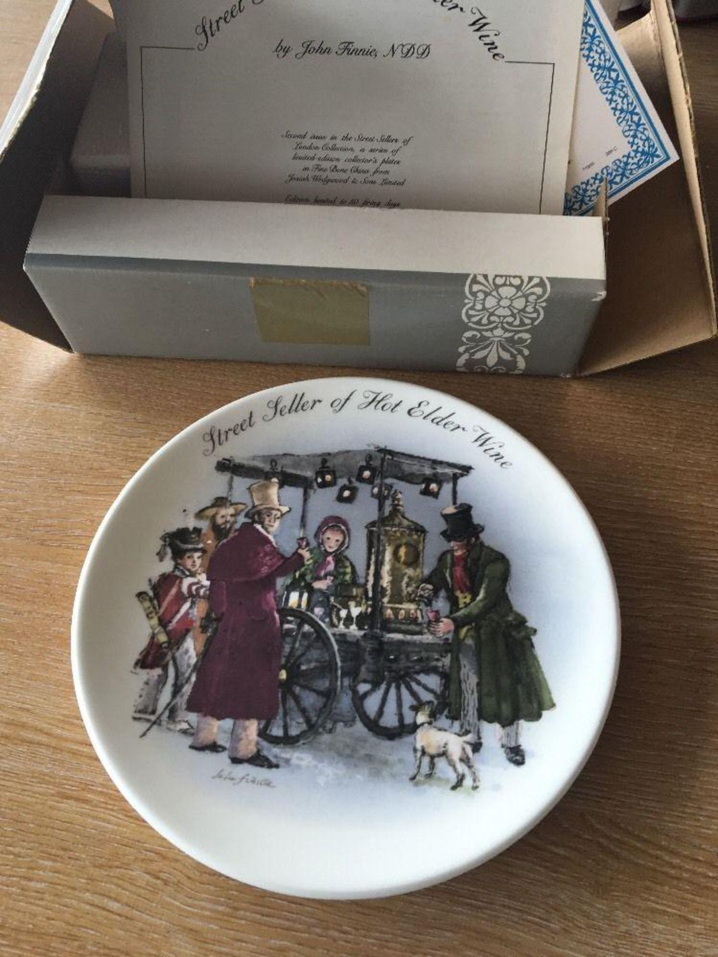 Wedgwood London Street Sellers Collectable Plate, Mint in Box