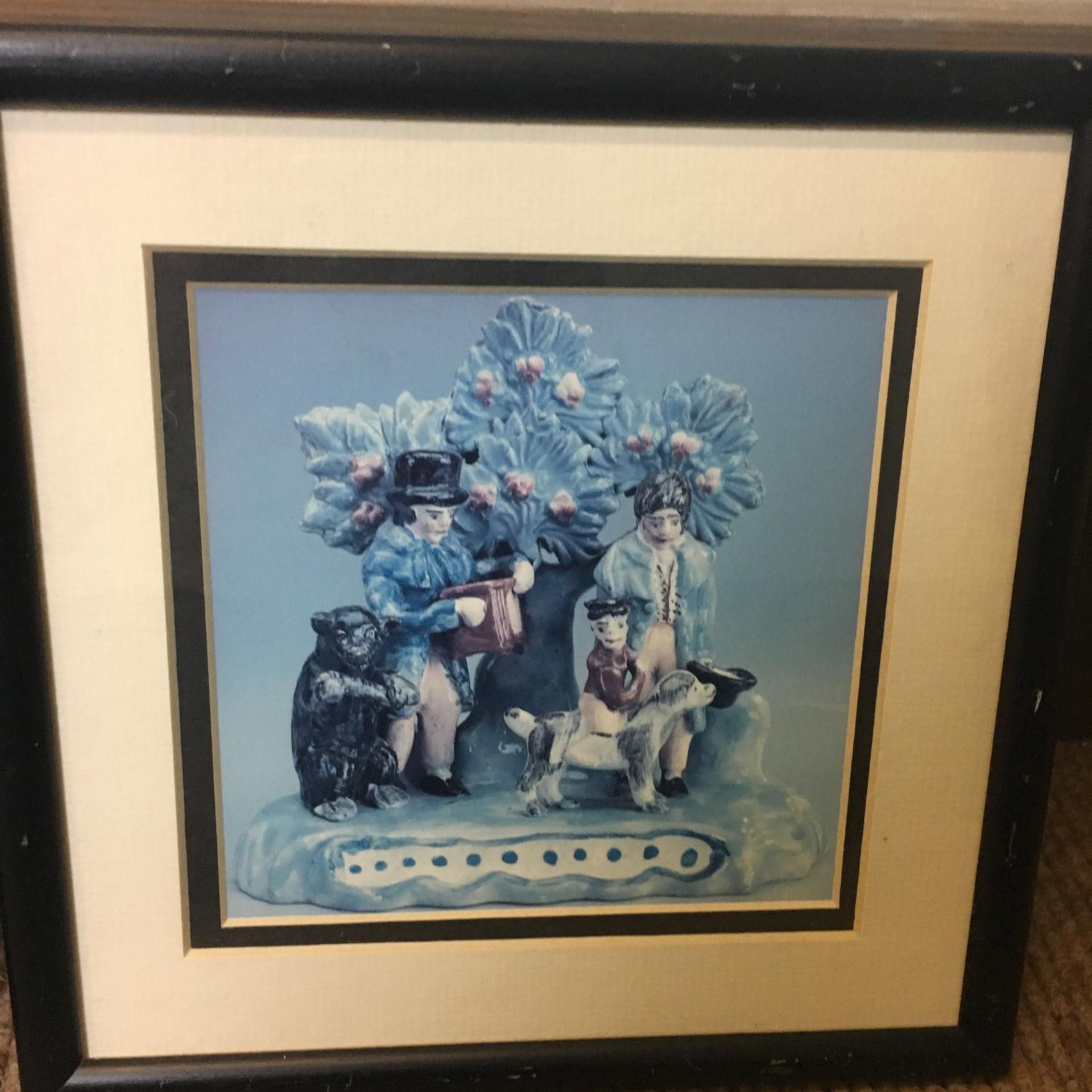Framed and Glazed Picture of Staffordshire Pottery