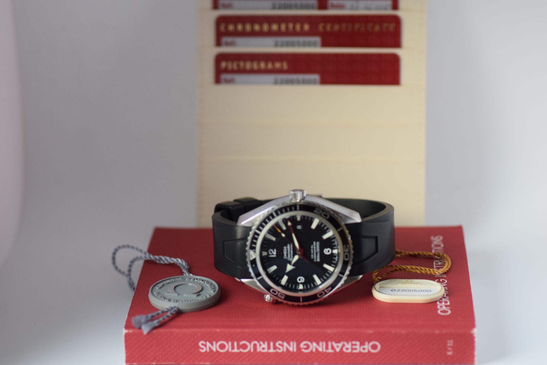 OMEGA SEAMASTER PLANETOCEAN 22005000 XL 45.5MM CO-AXIAL AUTO BOX/PAPERS 1YR WTY - Image 11 of 11