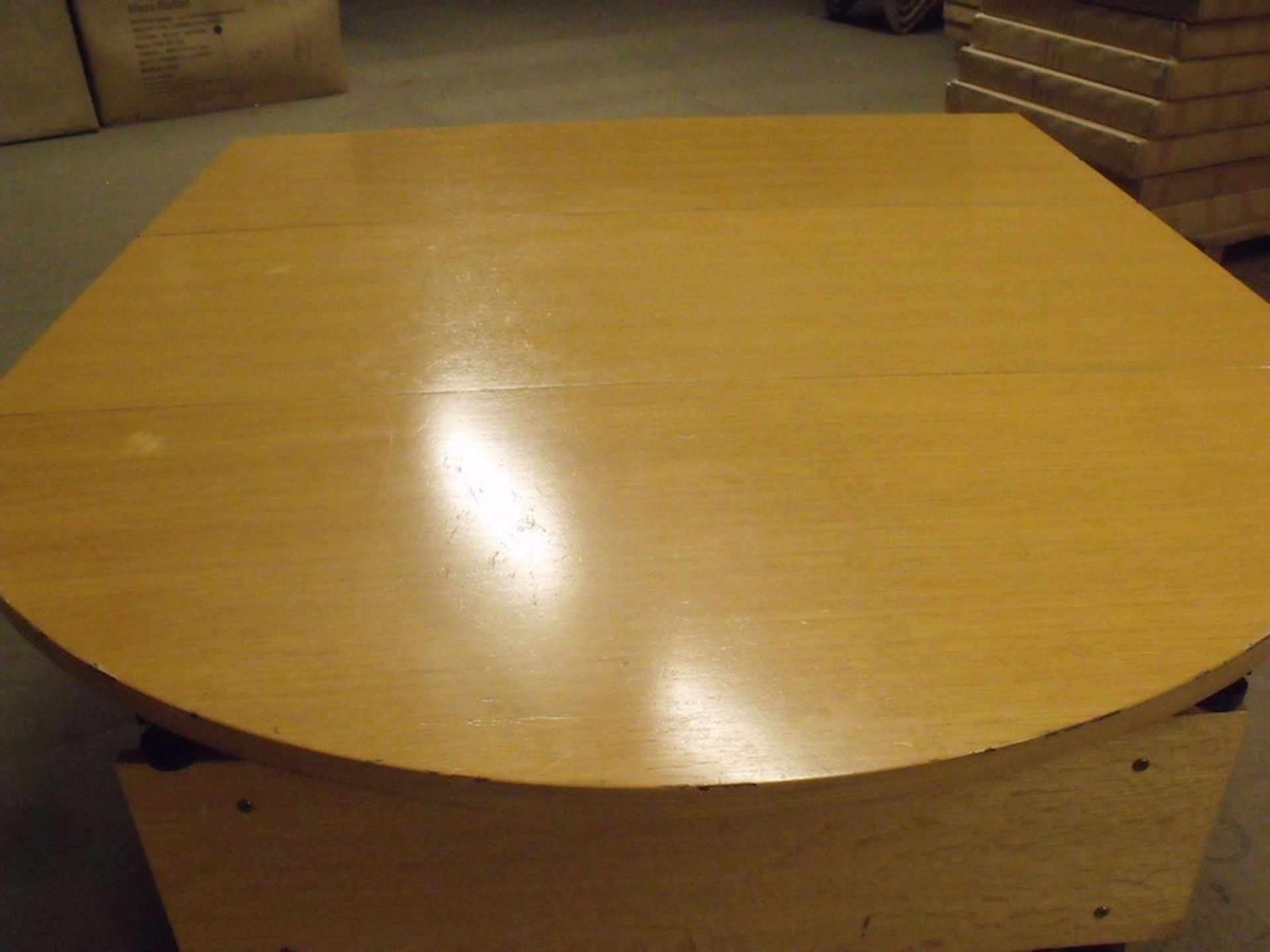 qty 6 x Banqueting / Conference Table D ends size 1500mm long x 600mm wide x 750mm high all tables