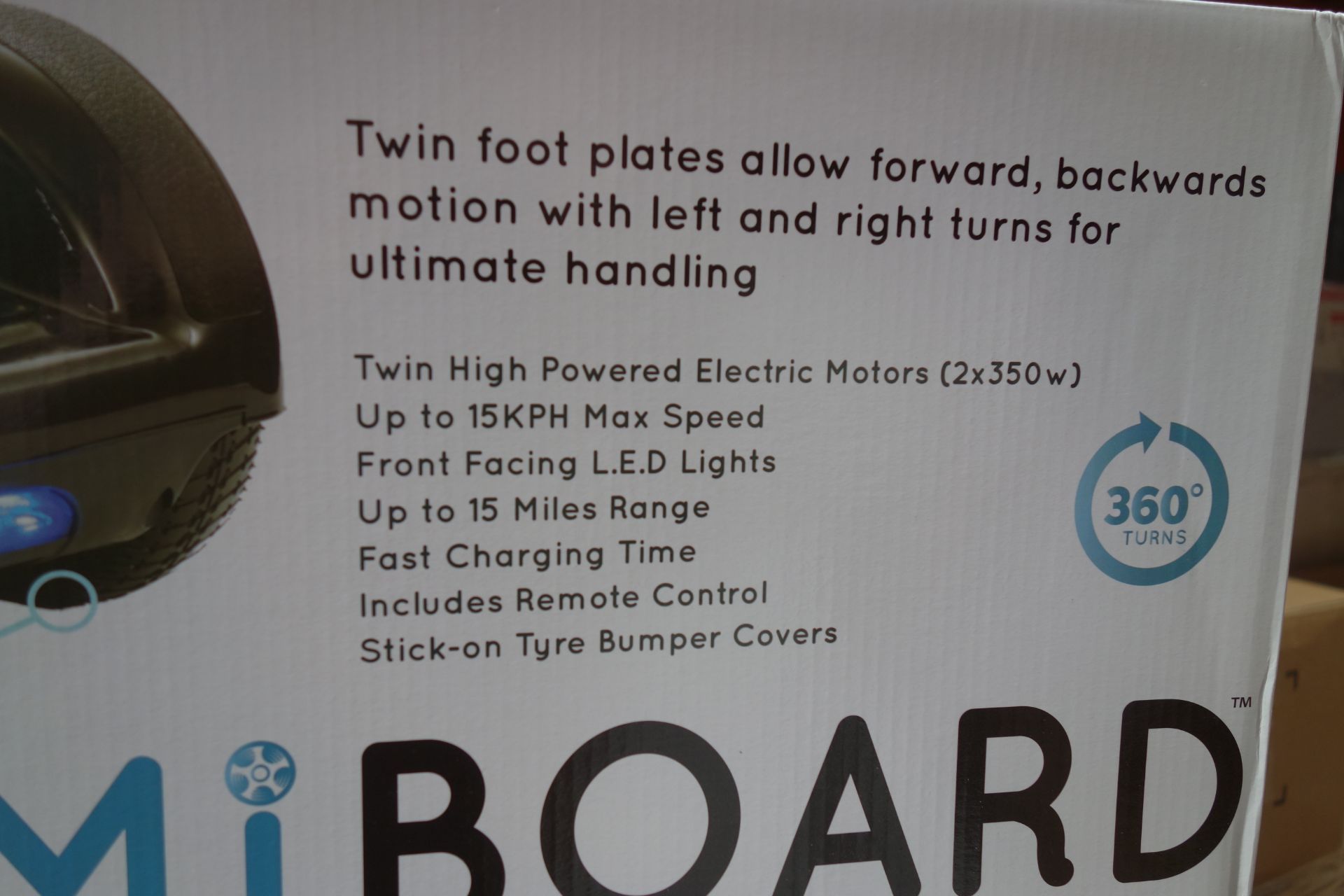 1 x MiBoard Electric Balance Board. Original RRP £499.99. Rubber Grip Foot Plates, Tyre Bumper - Image 2 of 4