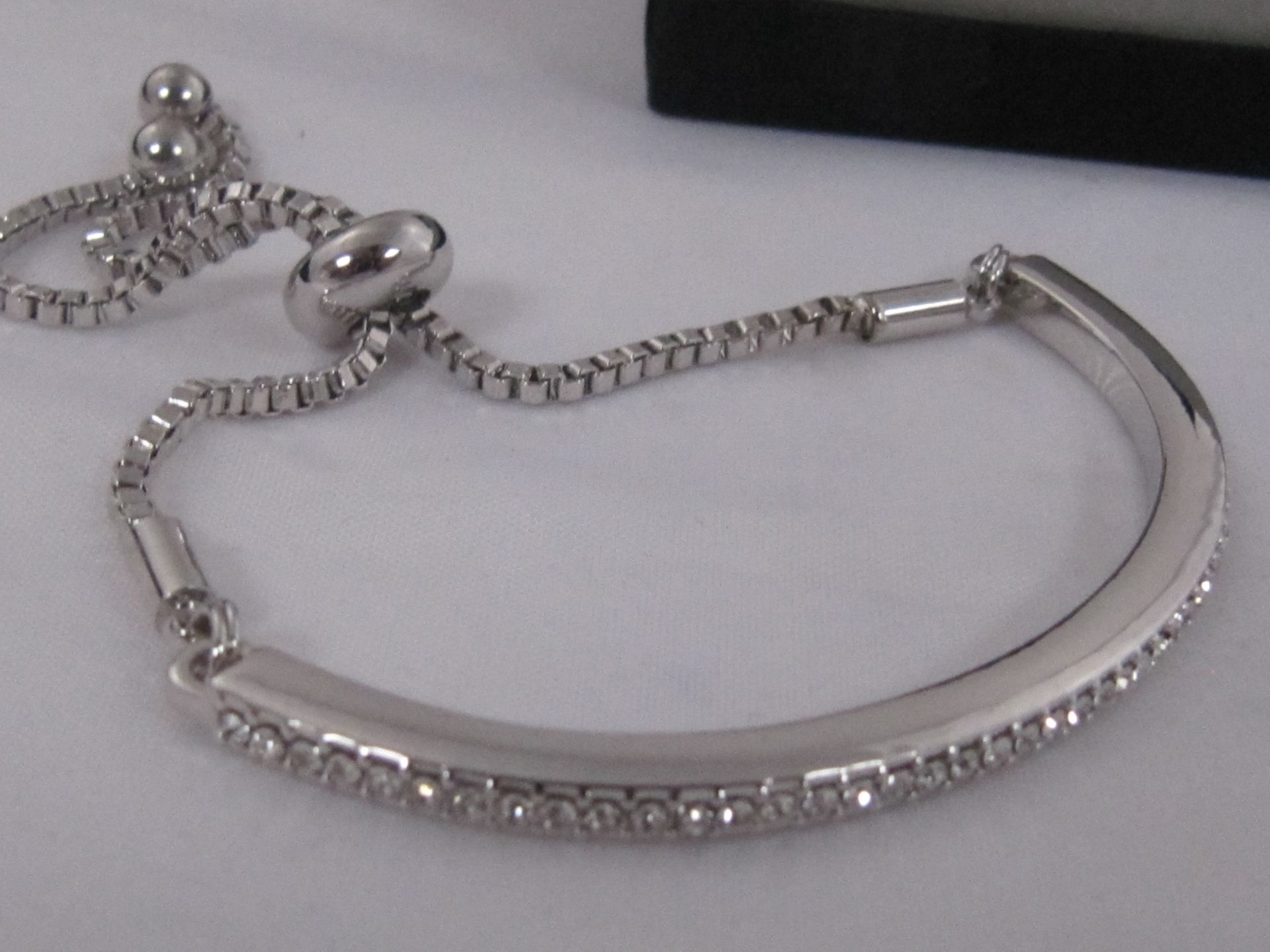 Philip Jones Silver Bracelet with Swarovski Elements. - Image 3 of 3