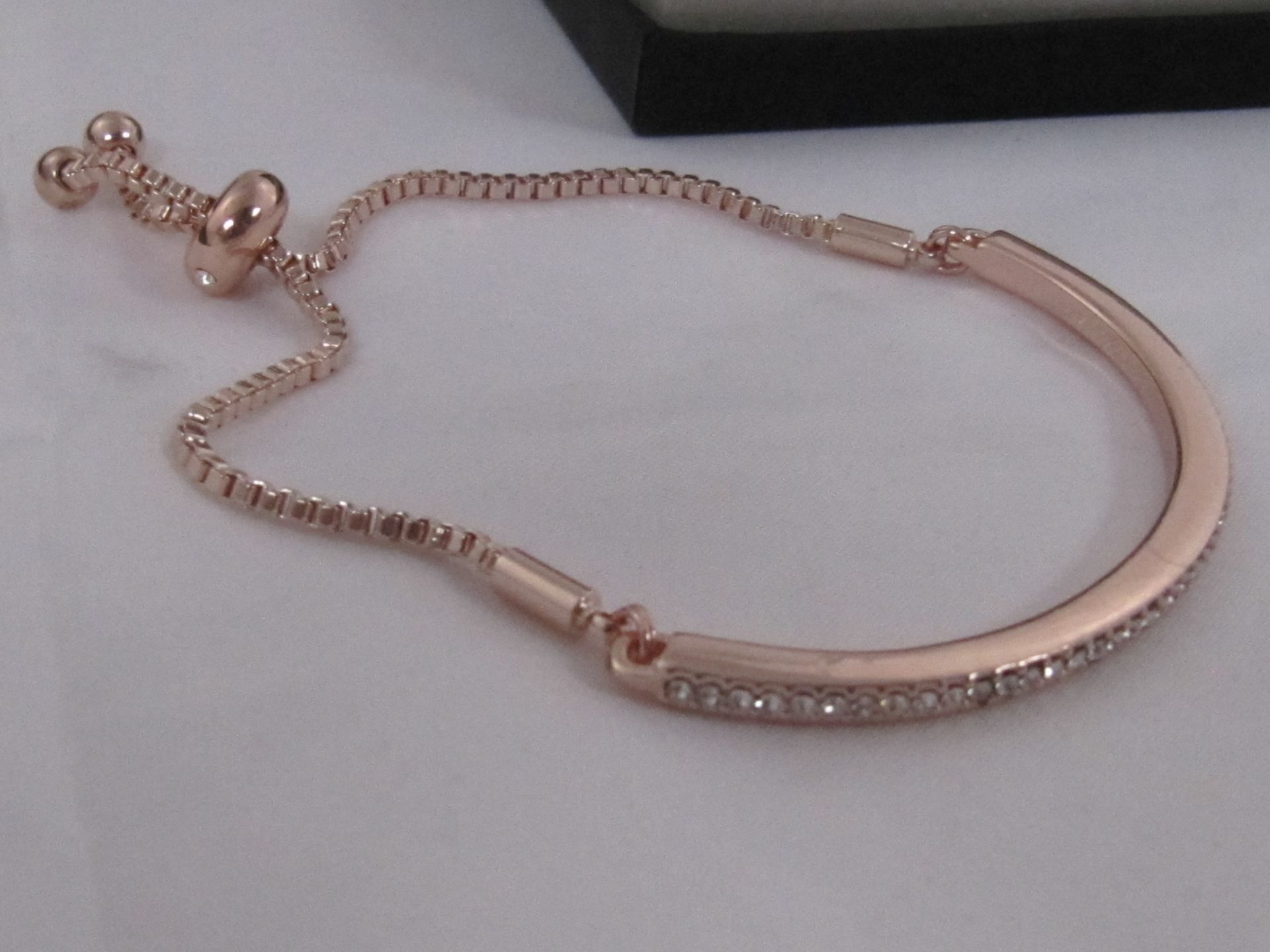 Philip Jones Rose Gold Bracelet with Swarovski Elements. - Bild 2 aus 3