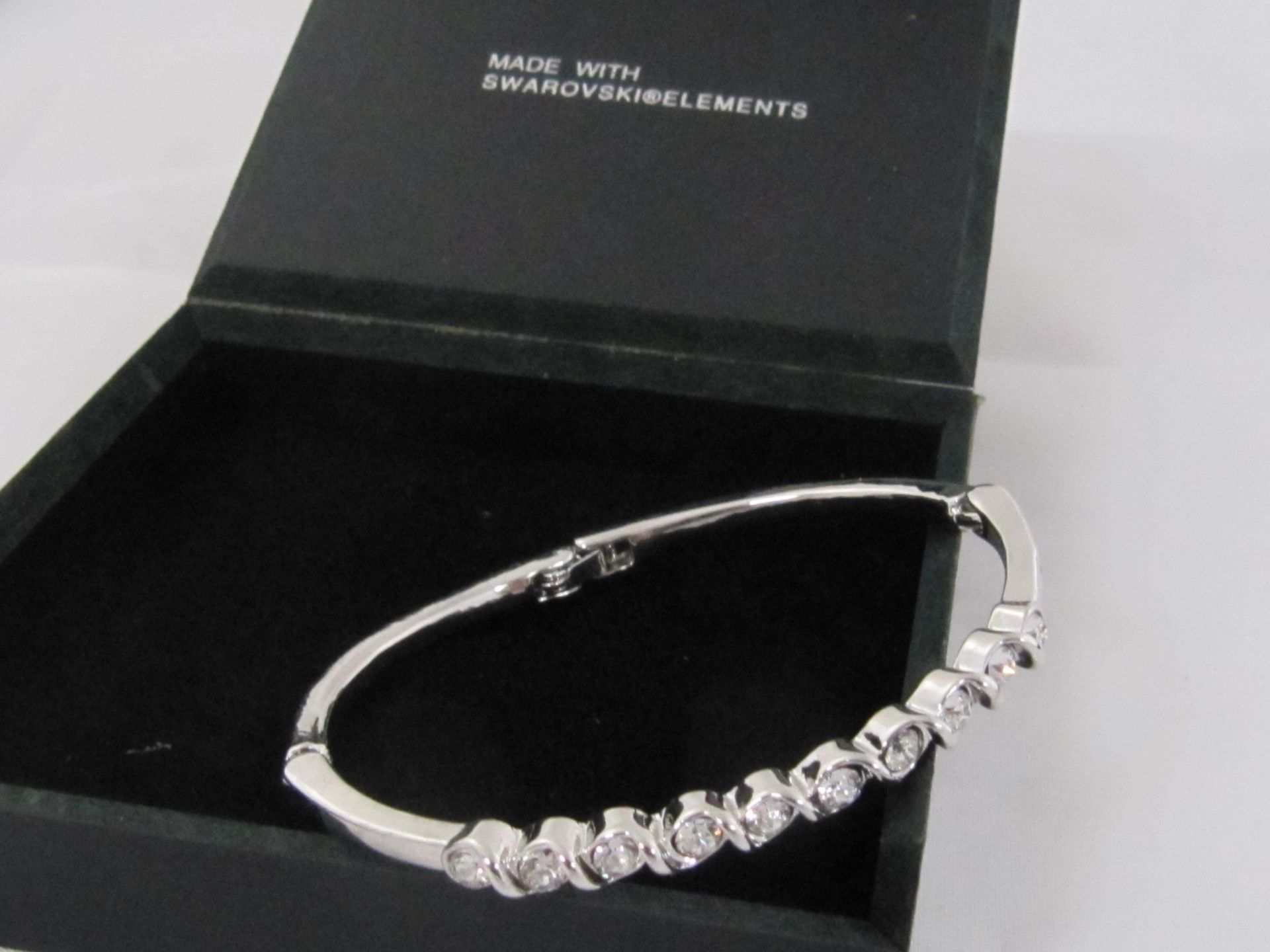 Philip Jones Silver Bracelet with Swarovski Elements. - Image 2 of 4