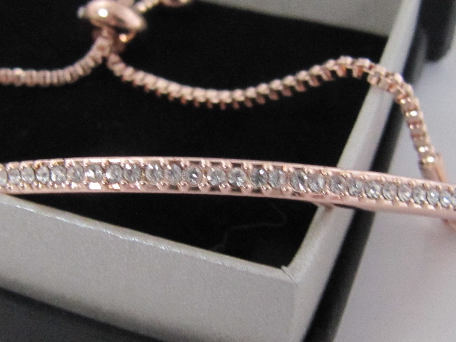 Philip Jones Rose Gold Bracelet with Swarovski Elements. - Bild 3 aus 3