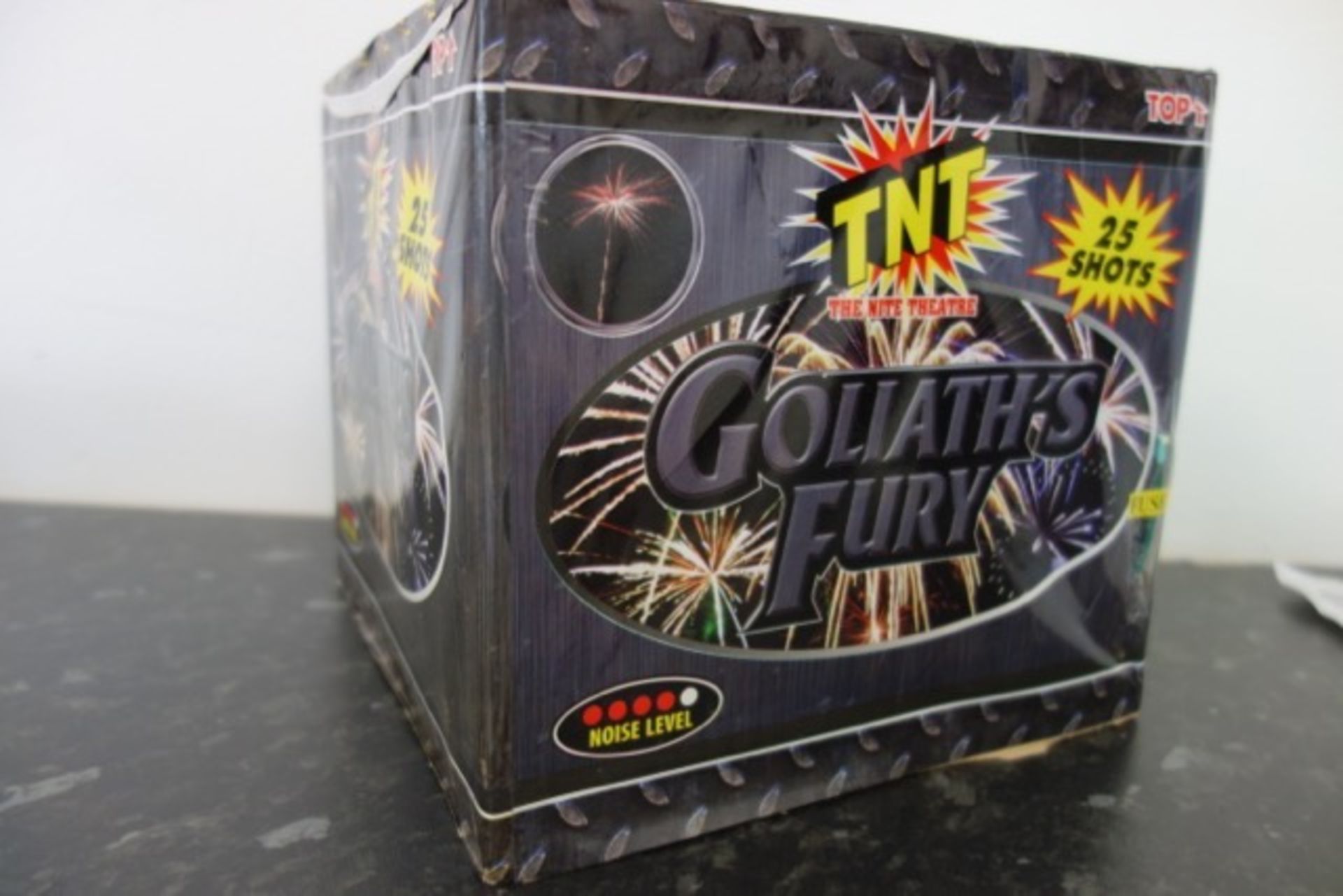 2 x TNT Goliath's Fury 25 Shot Cake - Noise Level 4/5. RRP £49.99 each, total RRP £99.98. Please