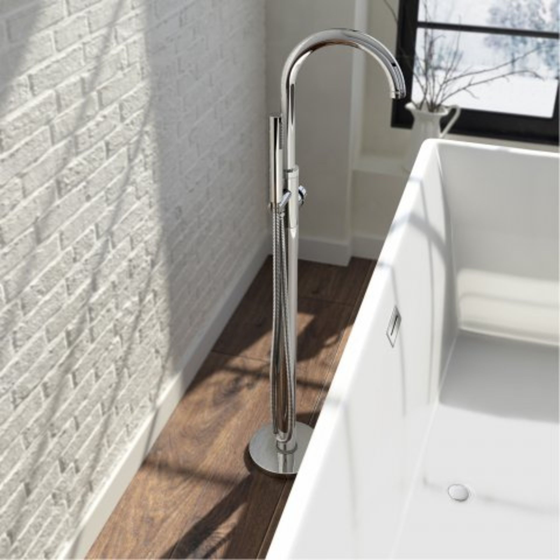 (20) Gladstone II Freestanding Bath Mixer Tap with Hand Held Shower Head Simplicity at its best: Our - Image 3 of 5