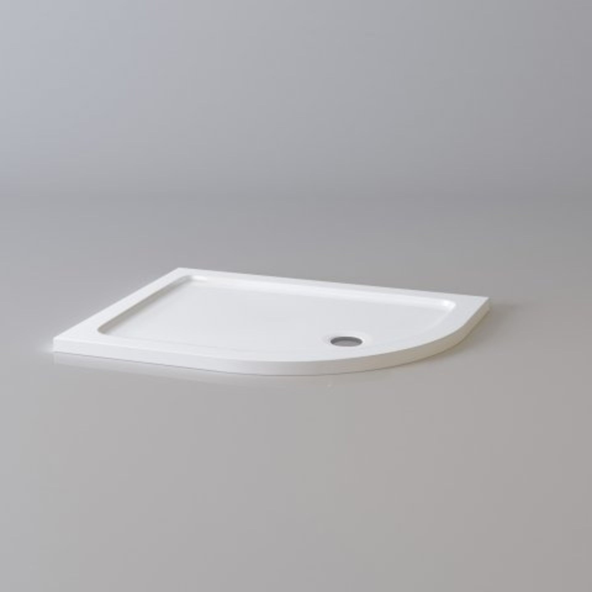 (33) 1000x800mm Offset Quadrant Ultraslim Stone Shower Tray - Right. RRP £249.99. Magnificently