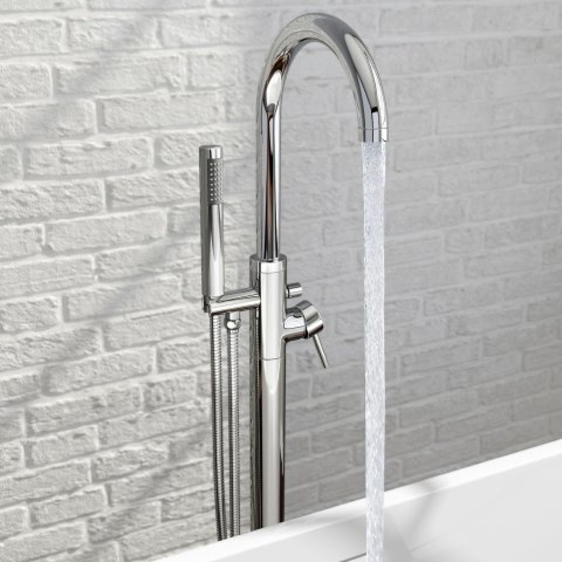 (20) Gladstone II Freestanding Bath Mixer Tap with Hand Held Shower Head Simplicity at its best: Our - Image 2 of 5