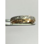 9ct Gold Set Half Eternity Ring Hallmarked